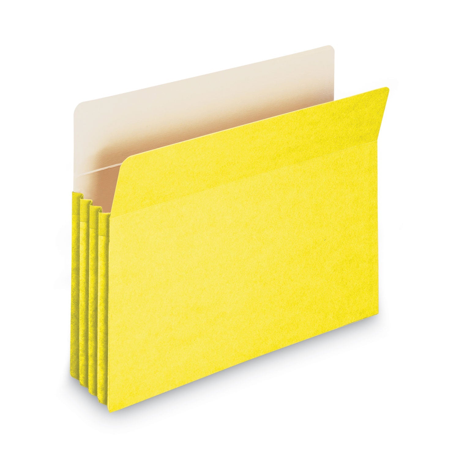 Smead Colored File Pockets, 3.5" Expansion, Letter Size, Yellow