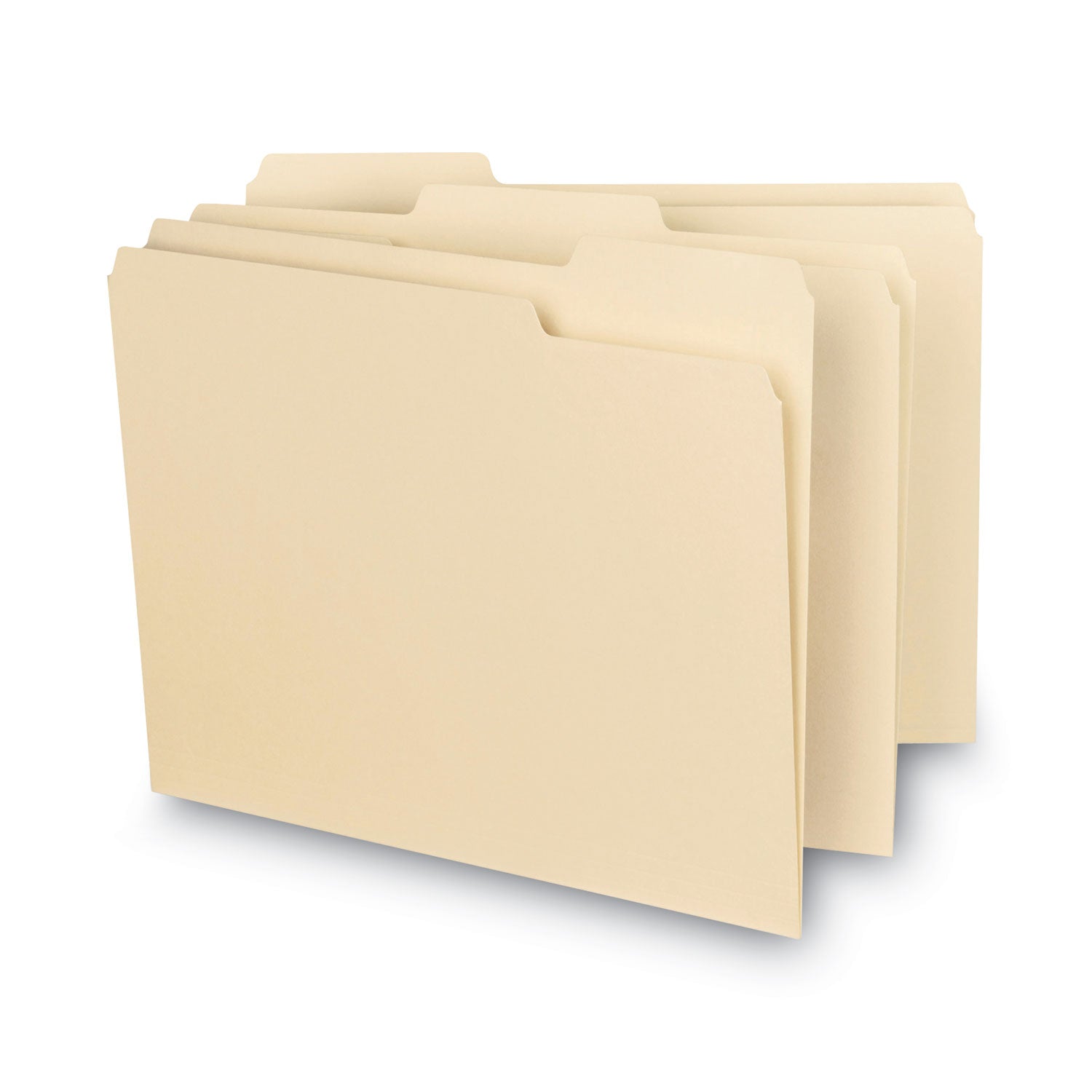 Smead Interior File Folders, 1/3-Cut Tabs: Assorted, Letter Size, 0.75" Expansion, Manila, 100/Box