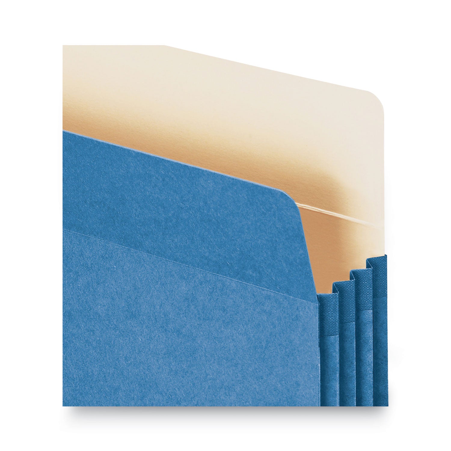 Smead Colored File Pockets, 3.5" Expansion, Letter Size, Blue