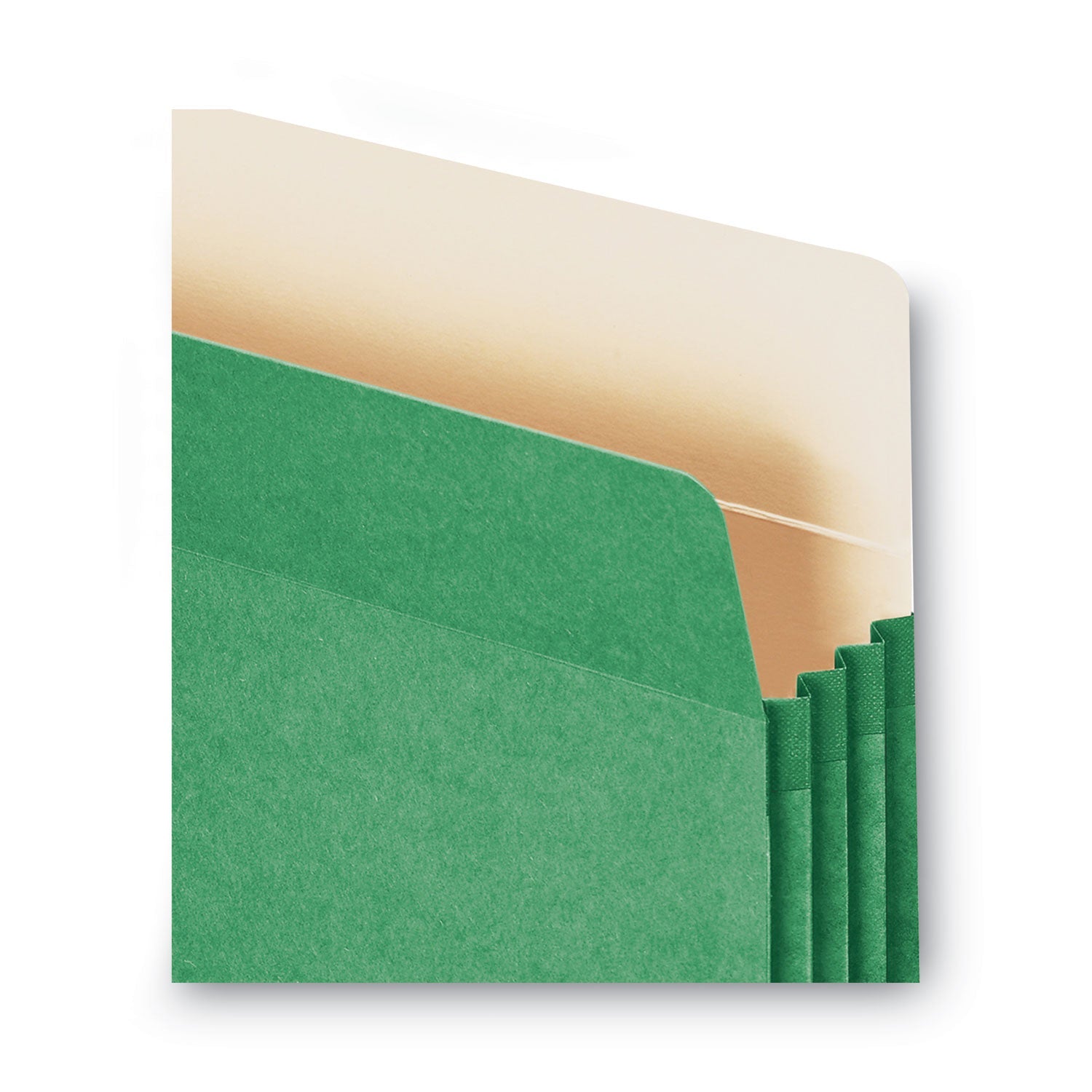 Smead Colored File Pockets, 3.5" Expansion, Letter Size, Green