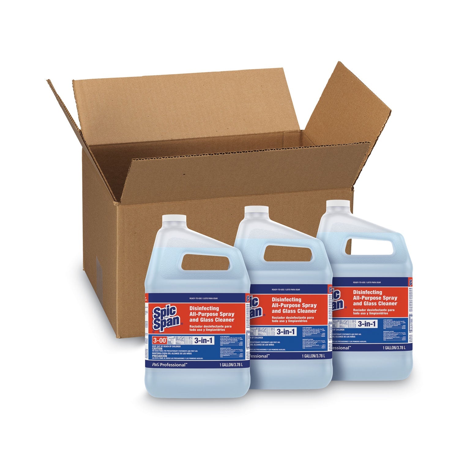 Spic and Span® Disinfecting All-Purpose Spray And Glass Cleaner, Fresh Scent, 1 Gal Bottle, 3/carton