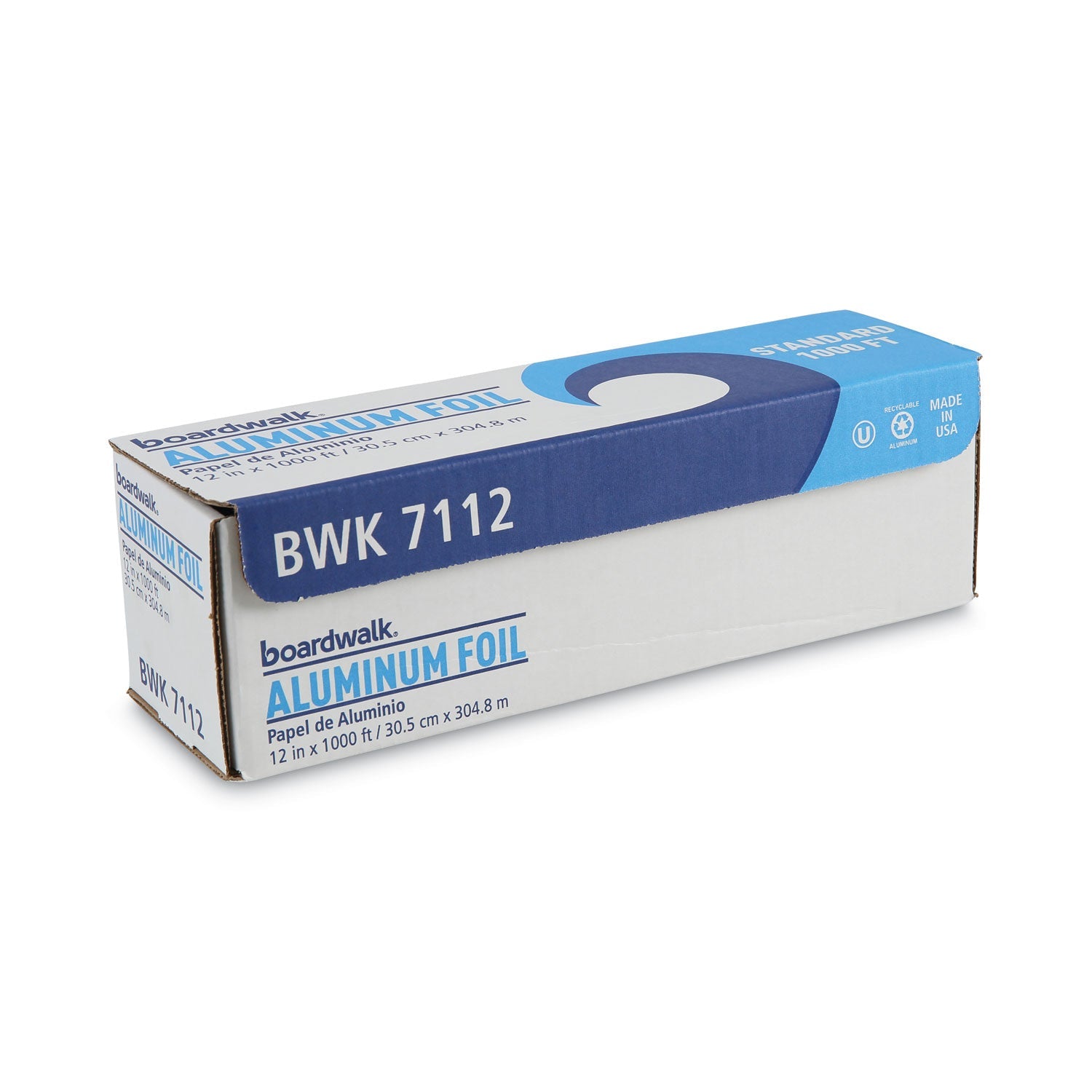 Boardwalk® Standard Aluminum Foil Roll, 63 Gauge, 12" x 1,000 ft