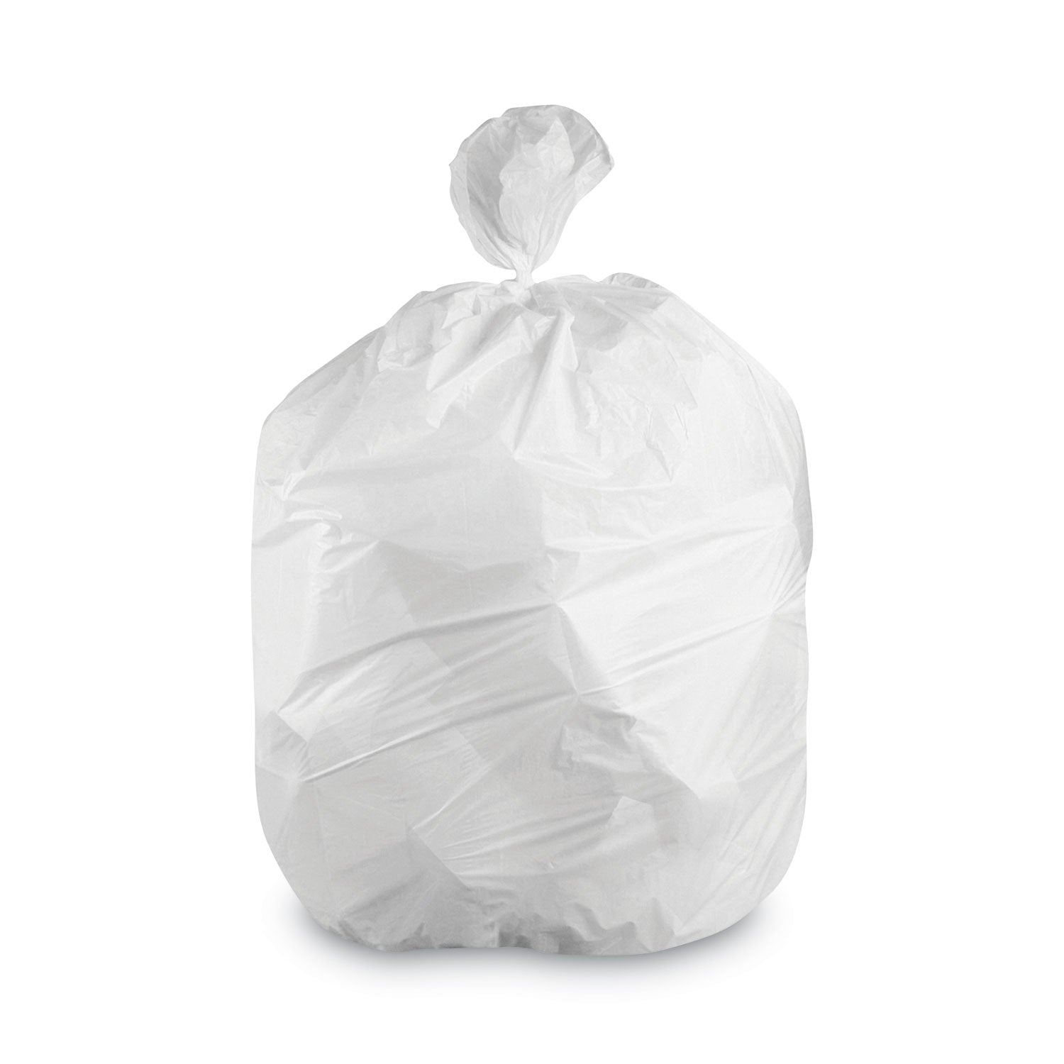 Heritage Linear Low-Density Can Liners, 35 gal, 1.4 mil, 33" x 45", White, Flat Pack, 200/Carton