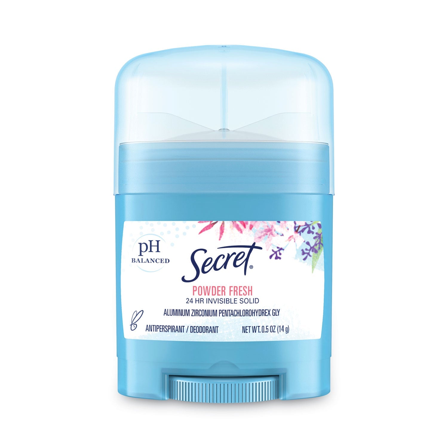 Secret® Invisible Solid Anti-Perspirant And Deodorant, Powder Fresh, 0.5 Oz Stick, 24/carton