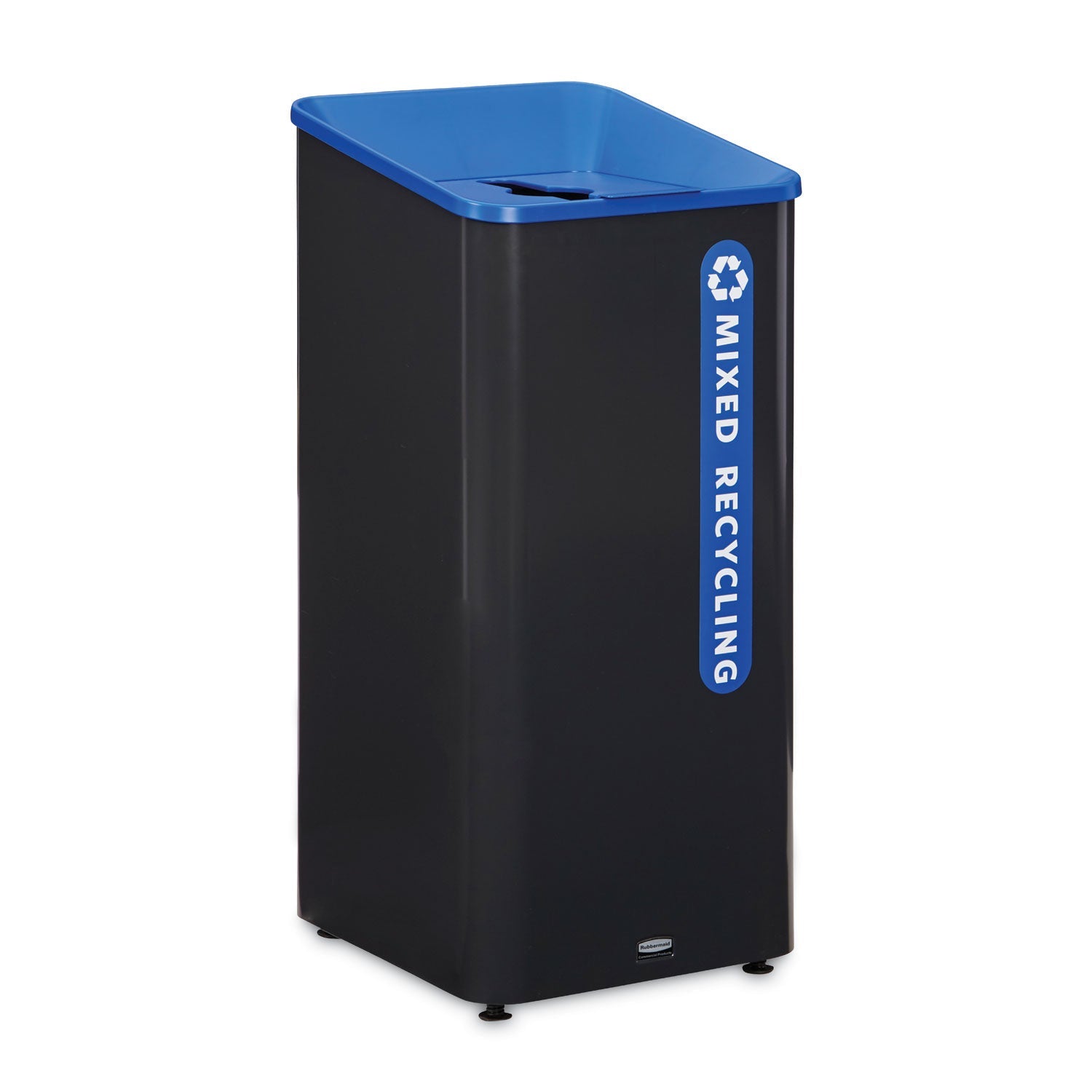Sustain Decorative Refuse Can | 23 gal, Black/Blue