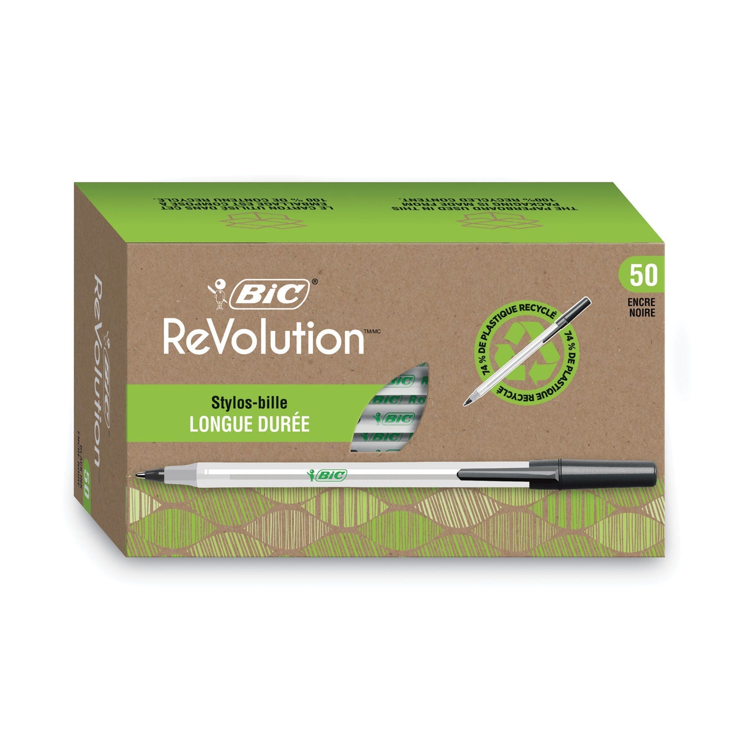 Ecolutions Round Stic Ballpoint Pen | 50/Pack, BIC®