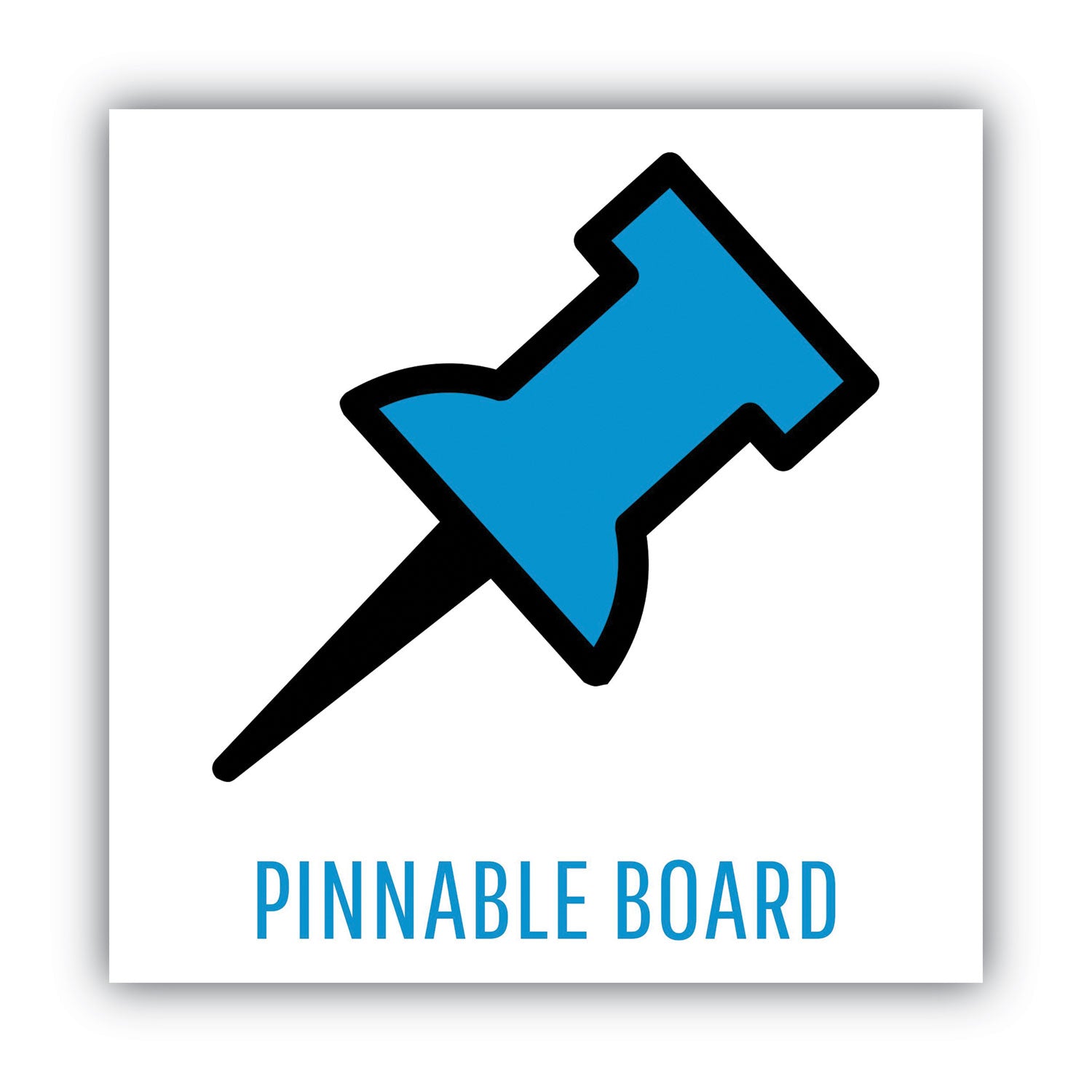 MasterVision® Designer Fabric Bulletin Board, Combo Magnetic Dry Erase/Bulletin, 24" x 18", Charcoal/Gray Surface, Black Fiberboard Frame