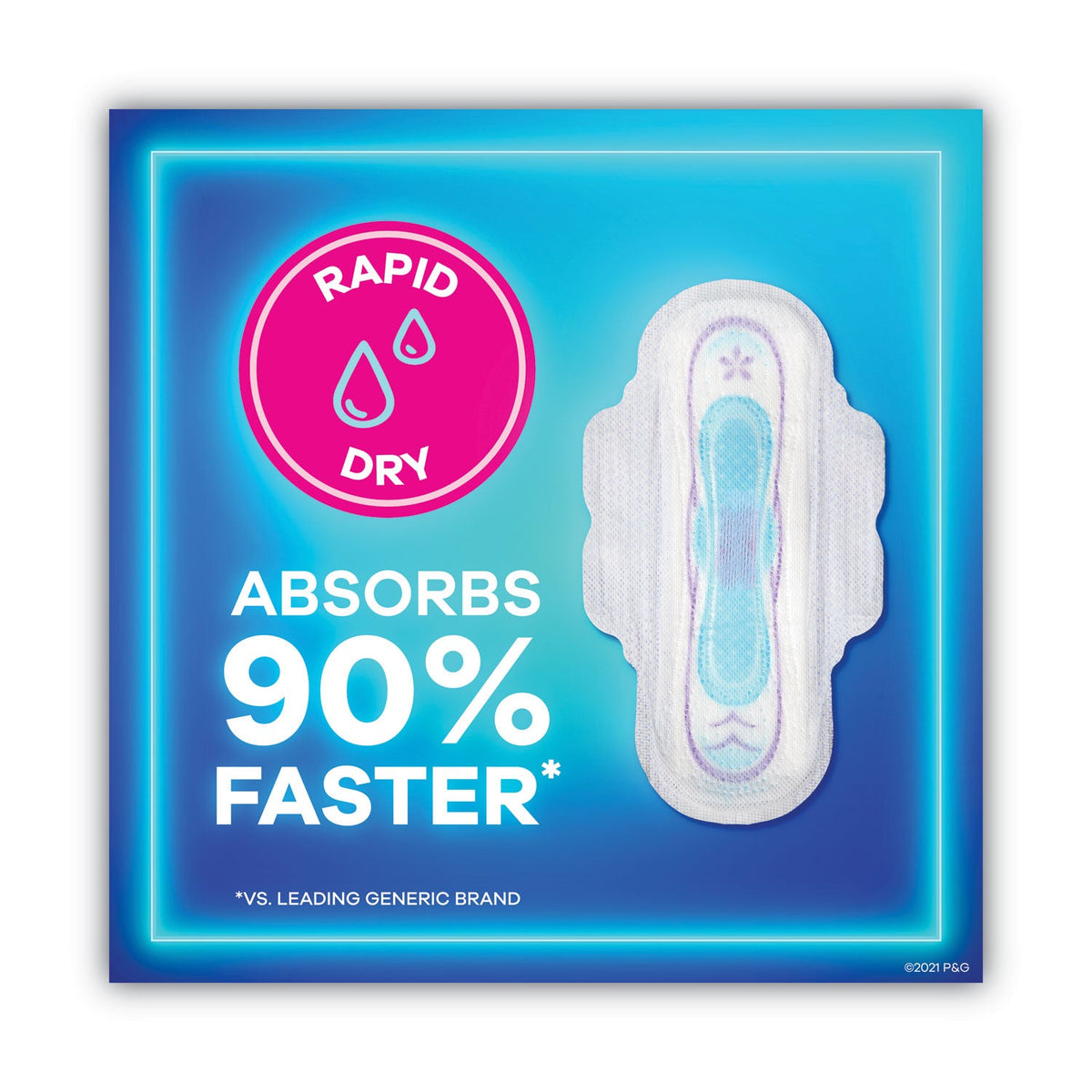Always® Ultra Thin Pads, Regular, 36/pack