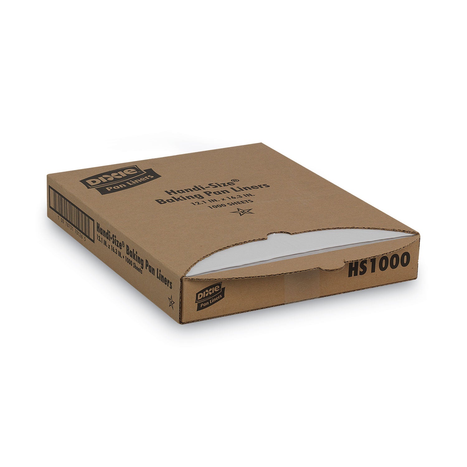Dixie® Greaseproof Liftoff Pan Liners, 12.2 x 16.38, White, 1,000/Carton - Bloom Skins