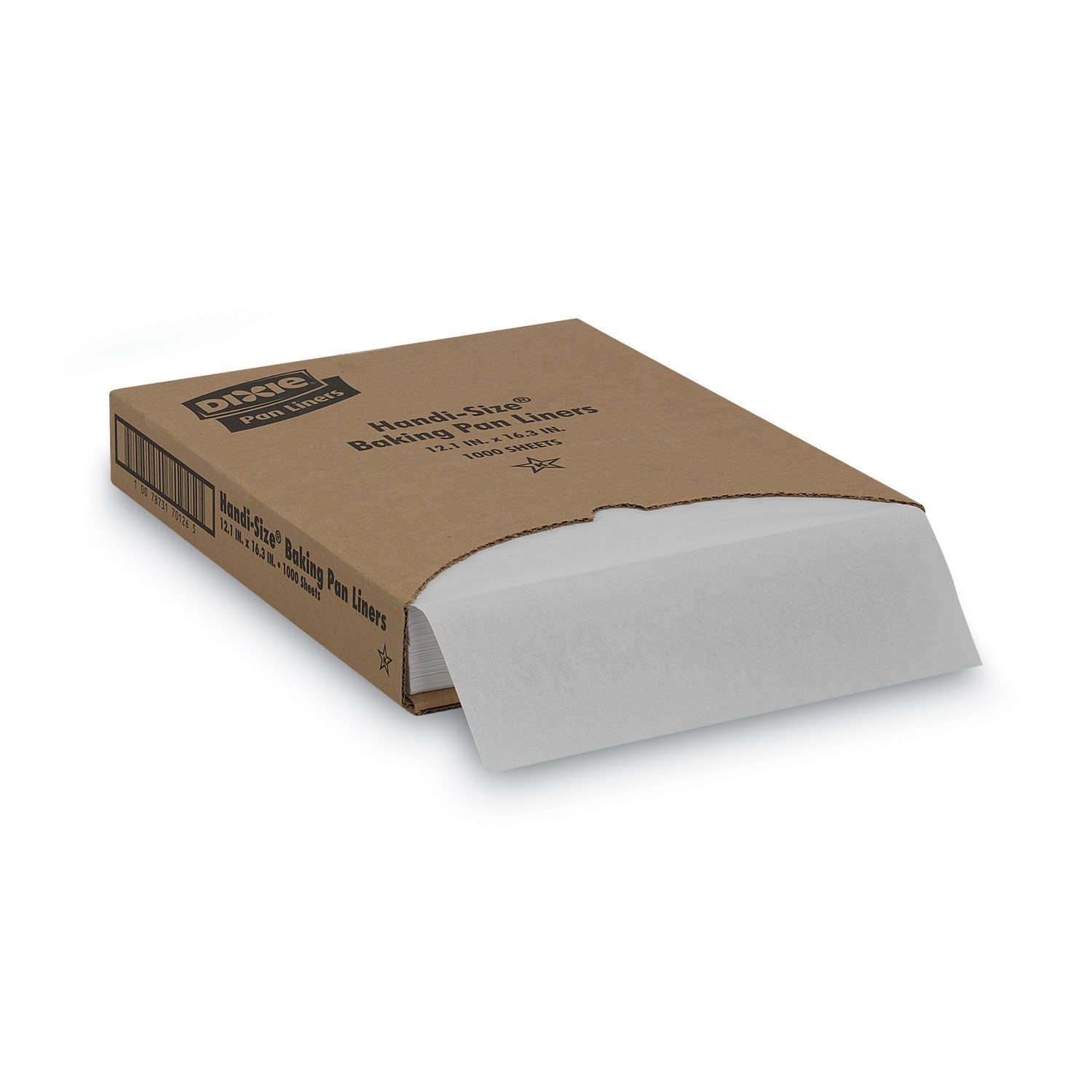 Dixie® Greaseproof Liftoff Pan Liners, 12.2 x 16.38, White, 1,000/Carton - Bloom Skins