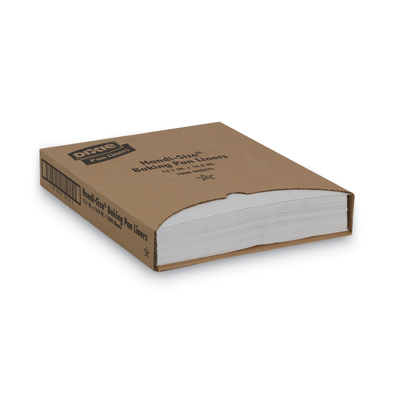 Dixie® Greaseproof Liftoff Pan Liners, 12.2 x 16.38, White, 1,000/Carton - Bloom Skins