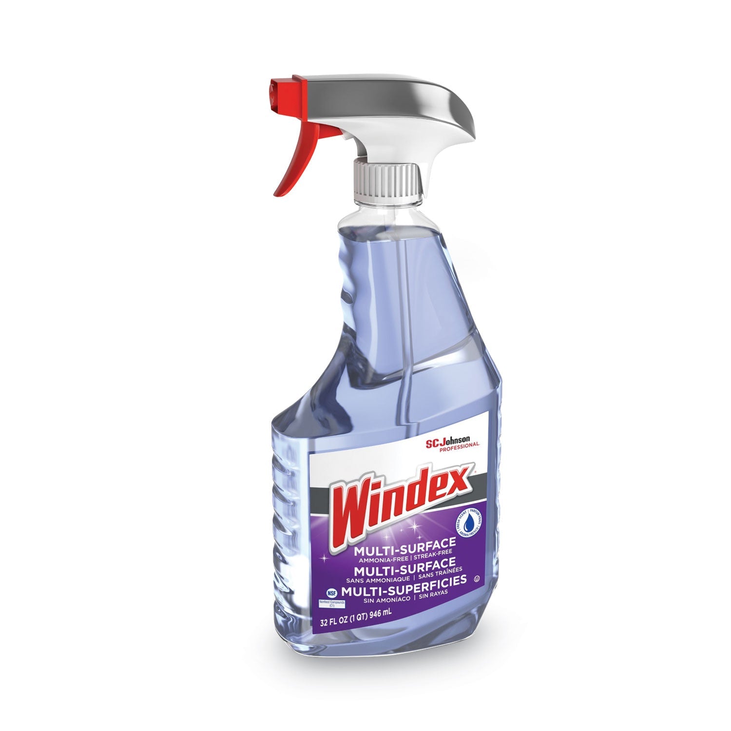 Windex® Non-Ammoniated Glass/multi Surface Cleaner, Fresh Scent, 32 Oz Bottle, 8/carton