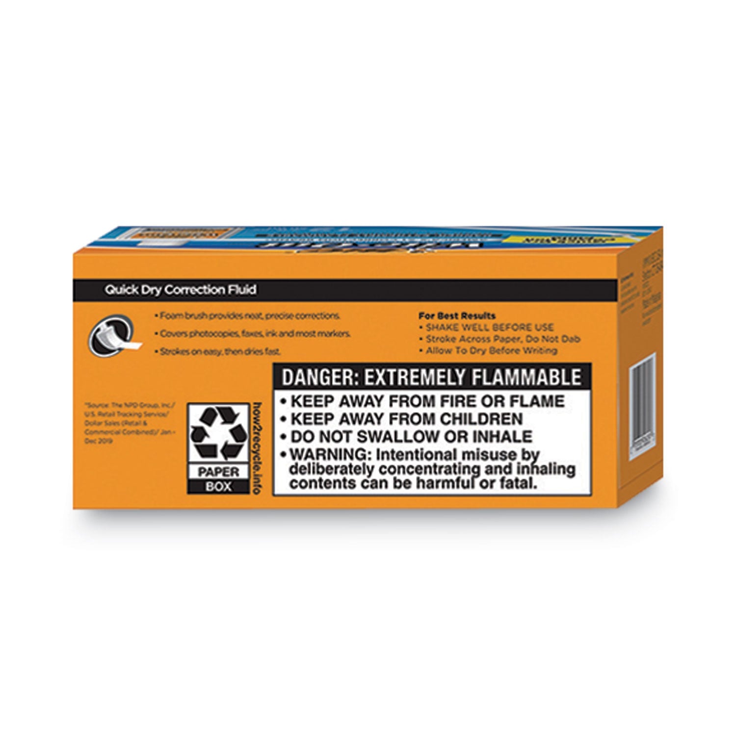 BIC® Wite-Out Quick Dry Correction Fluid, 20 mL Bottle, White, Dozen