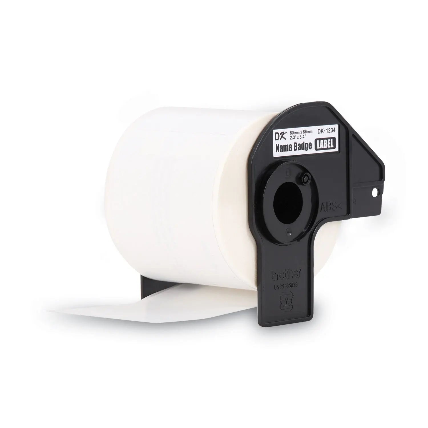 Brother Die-Cut Name Badge Labels, 2.3" x 3.4", White, 260 Labels/Roll