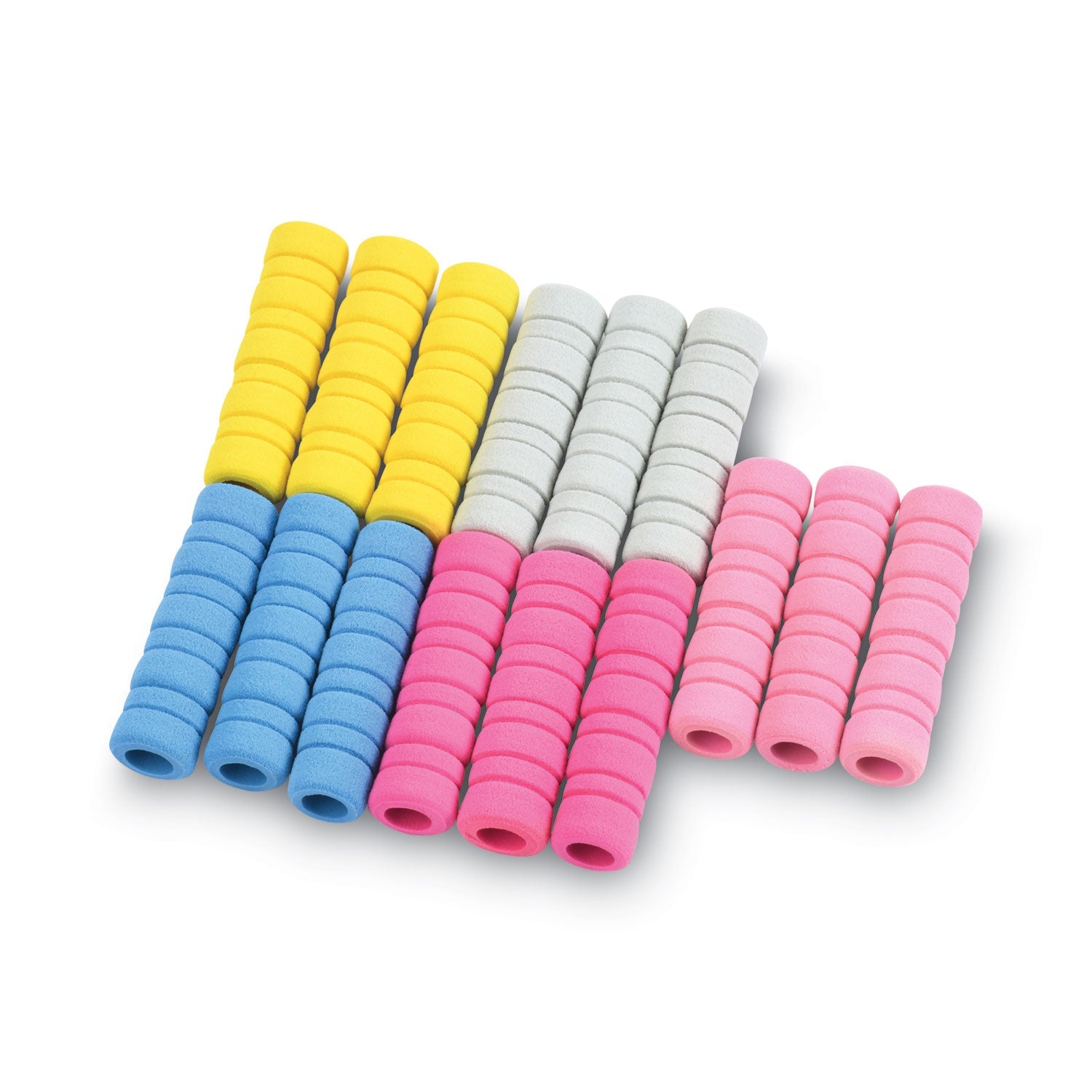 Ribbed Pencil Cushions | Assorted, 50/Box, Tatco