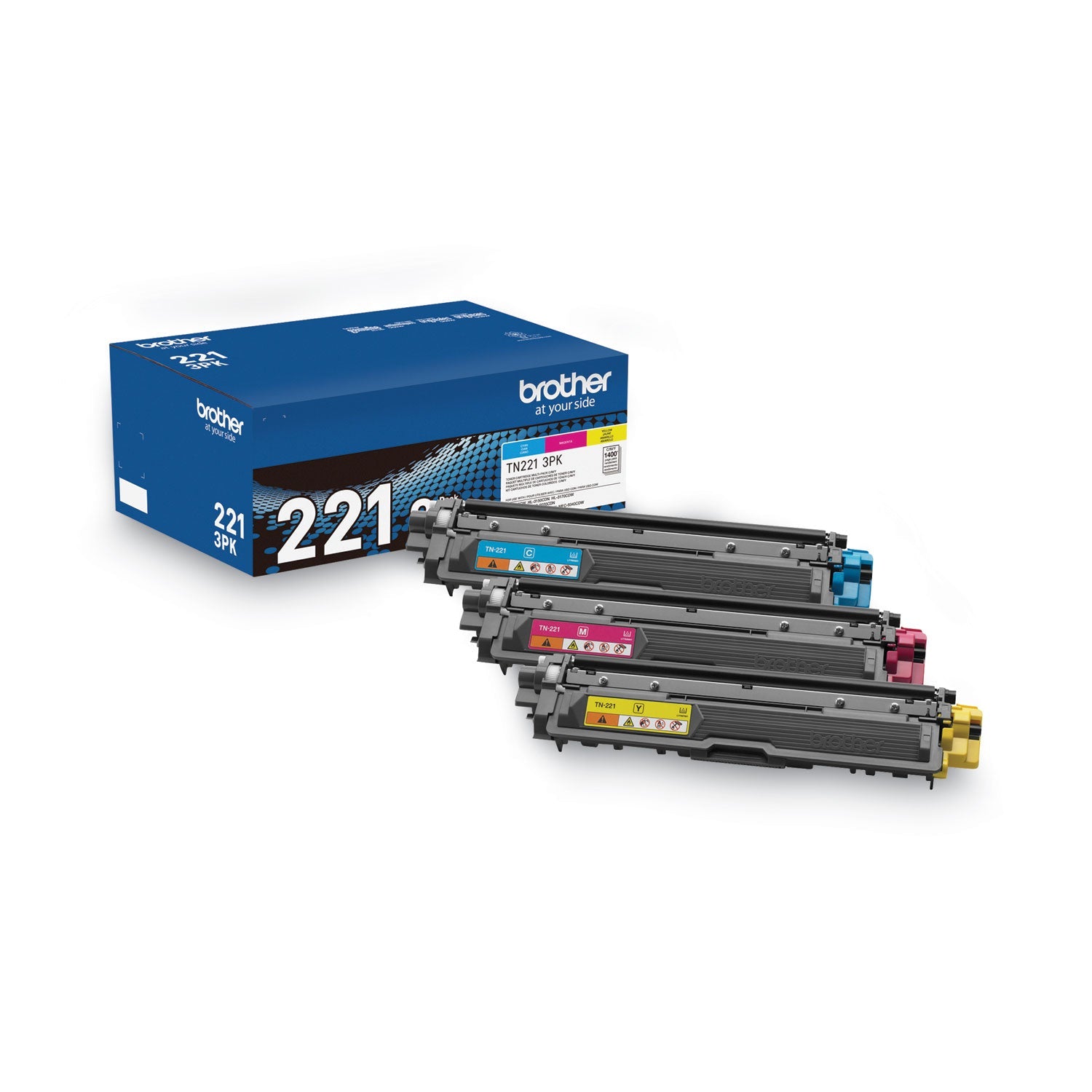 TN2213PK Toner | Brother | CMY 3-Pack