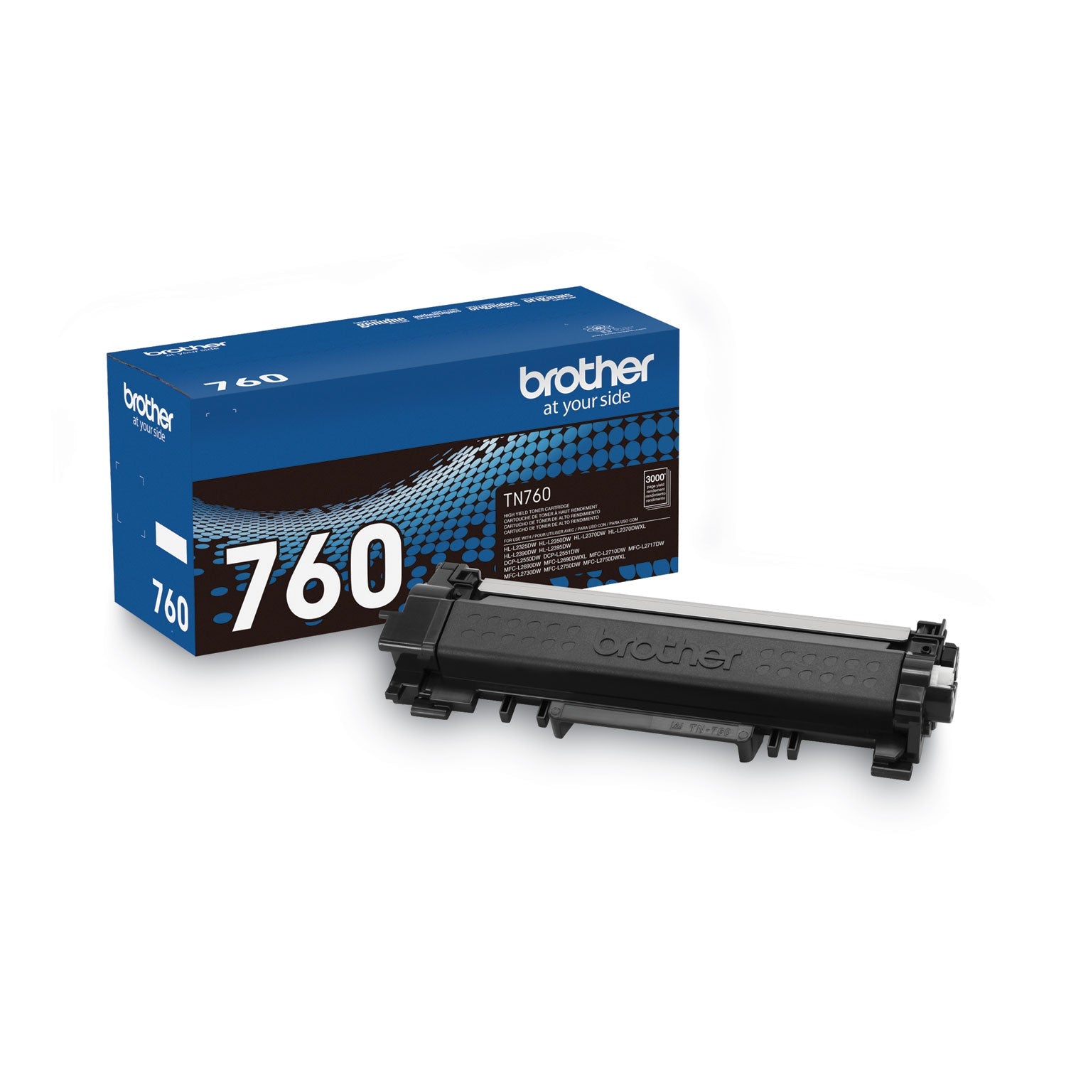 Brother Tn760 High-Yield Toner, 3,000 Page-Yield, Black