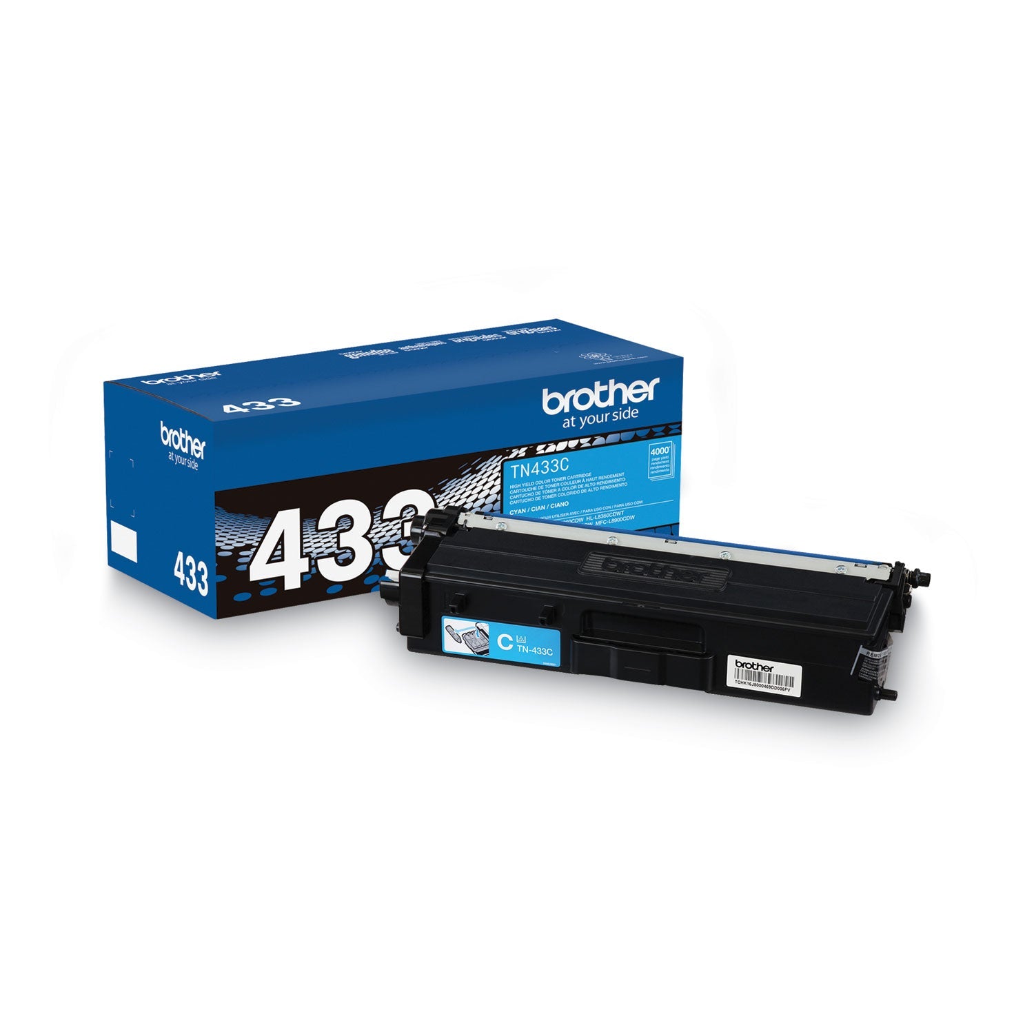 TN433C High-Yield Toner | Brother | Cyan