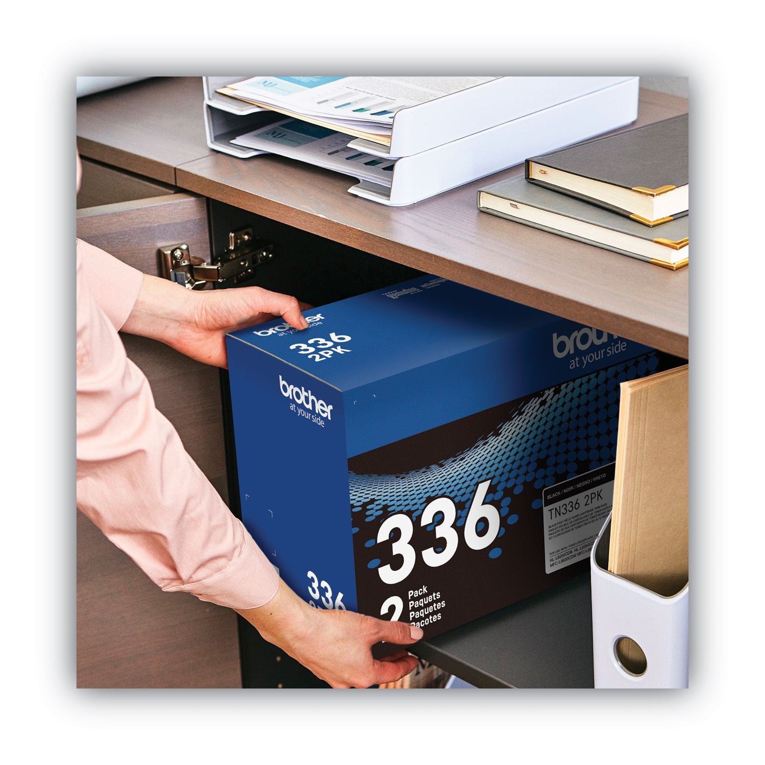 Brother Tn3362pk High-Yield Toner, 4,000 Page-Yield, Black, 2/pack