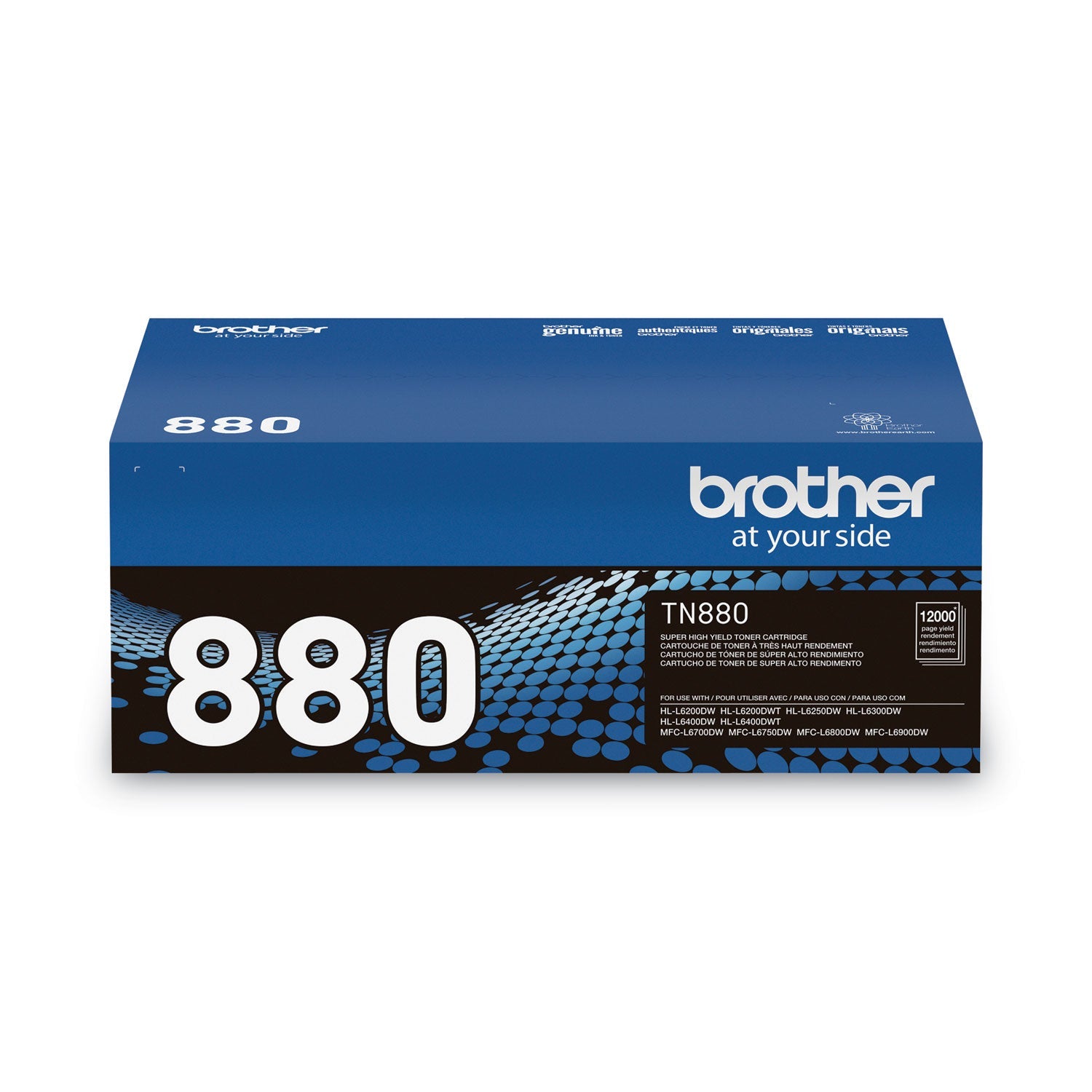 Brother Tn880 Super High-Yield Toner, 12,000 Page-Yield, Black