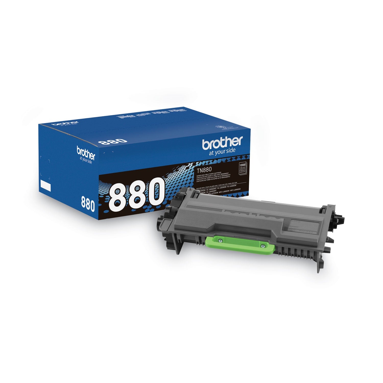 Brother Tn880 Super High-Yield Toner, 12,000 Page-Yield, Black
