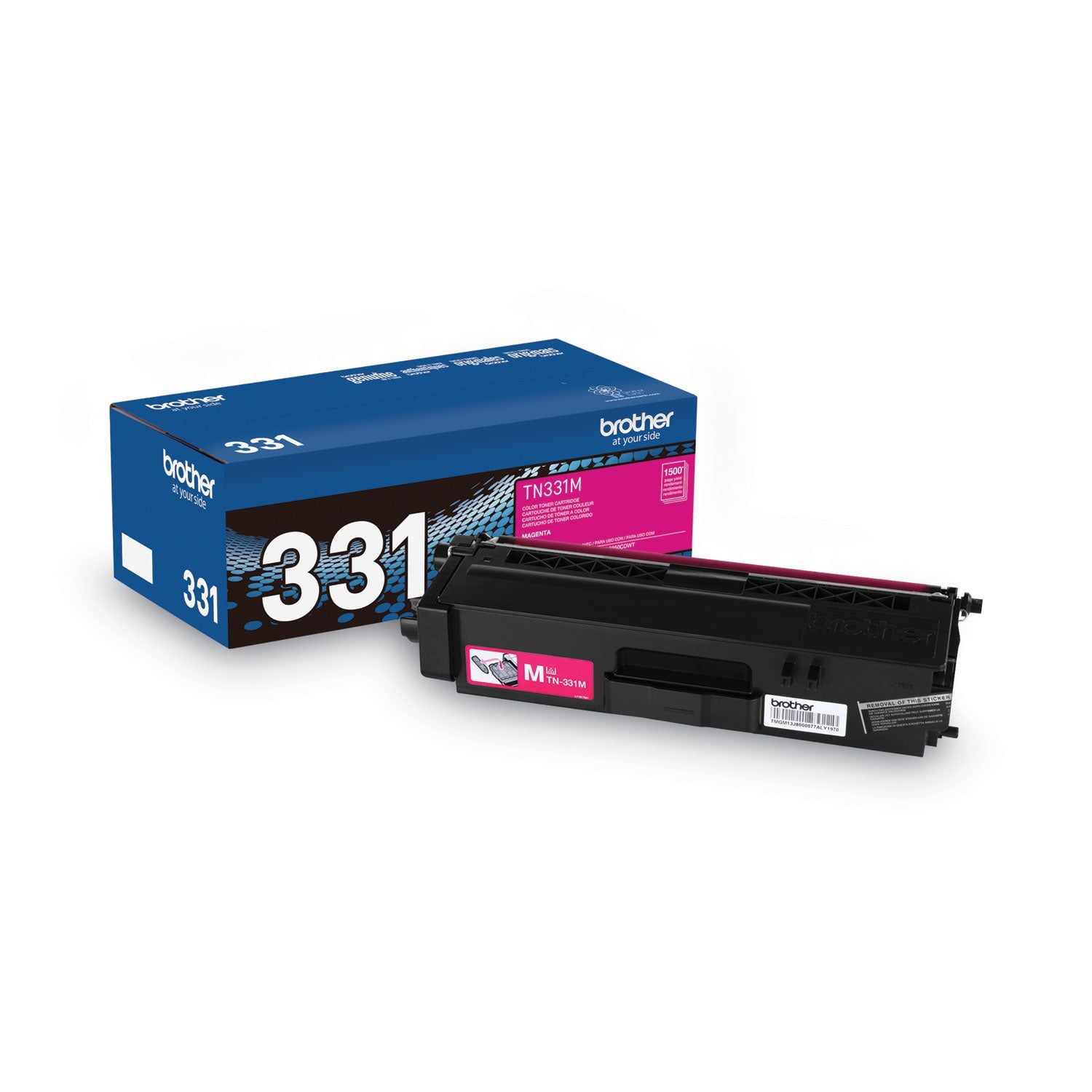 Brother Tn331m Toner, 1,500 Page-Yield, Magenta