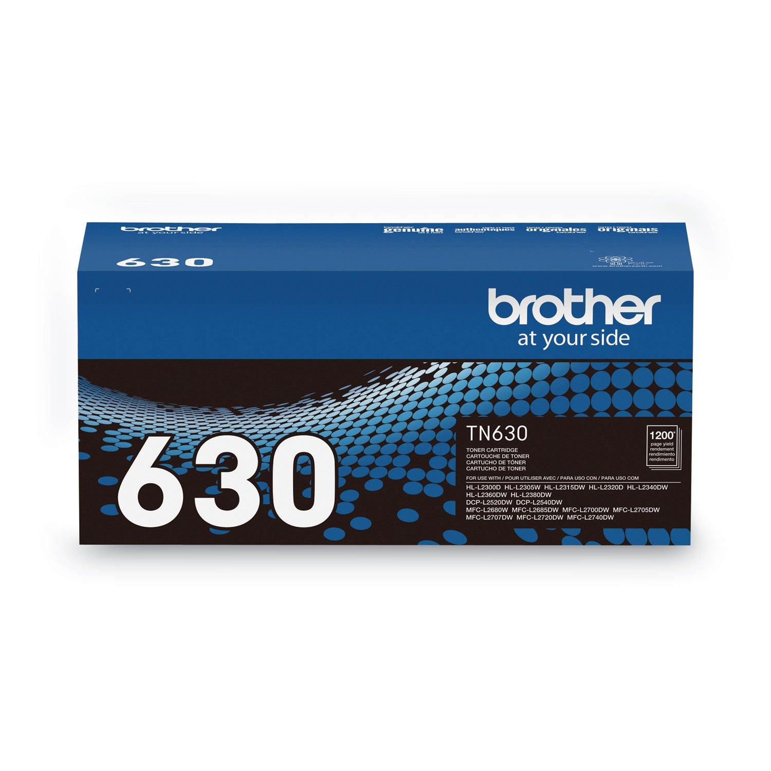 Brother Tn630 Toner, 1,200 Page-Yield, Black