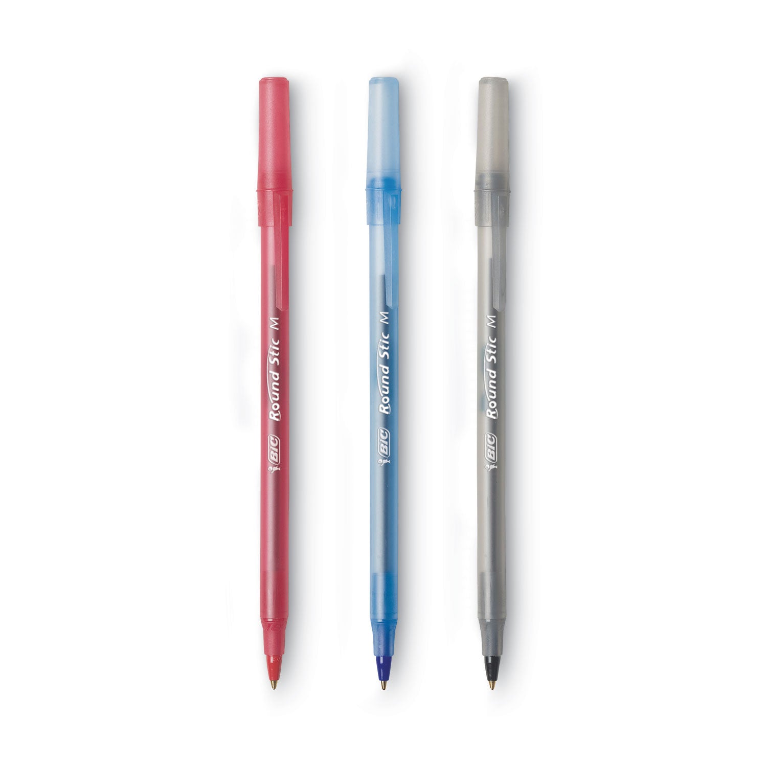 BIC® Round Stic Xtra Precision Ballpoint Pen Value Pack, Stick, Medium 1 Mm, Assorted Ink And Barrel Colors, 60/pack