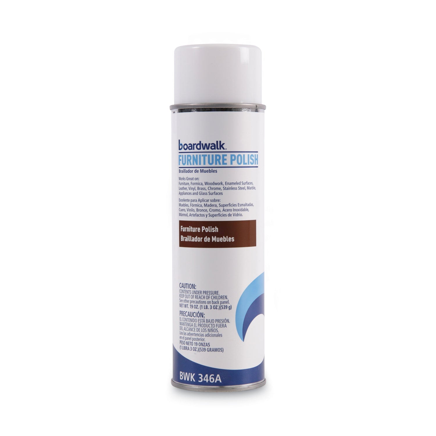 Boardwalk® Furniture Polish, Lemon Scent, 19 oz Aerosol Spray