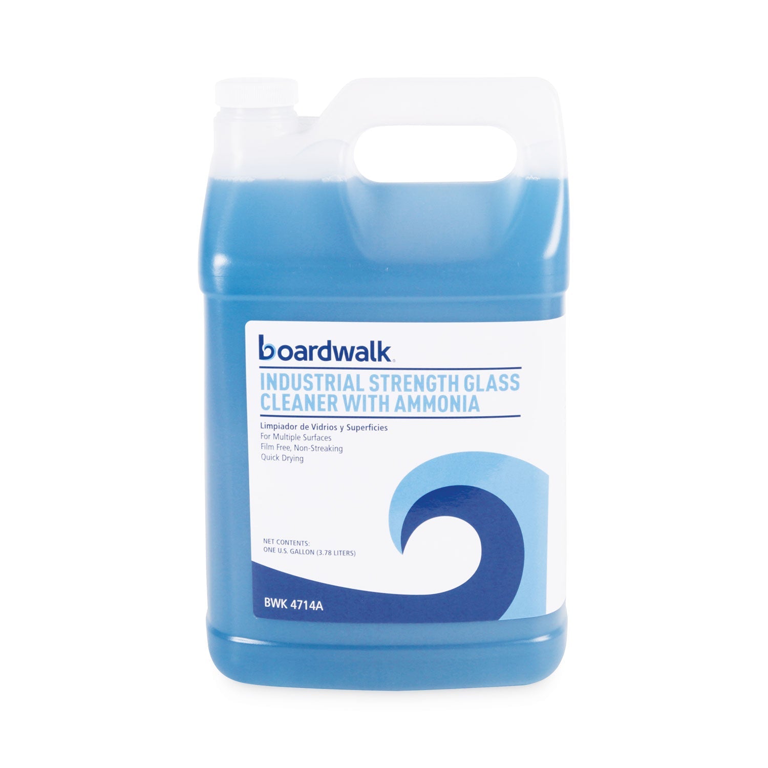 Boardwalk® Industrial Strength Glass Cleaner With Ammonia, 1 Gal Bottle