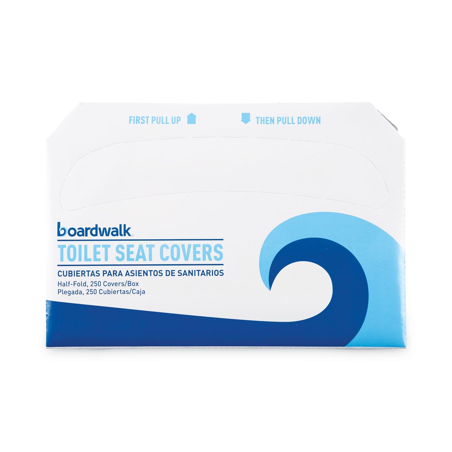 Boardwalk® Premium Half-Fold Toilet Seat Covers, 14.17 x 16.73, White, 250 Covers/Sleeve, 20 Sleeves/Carton