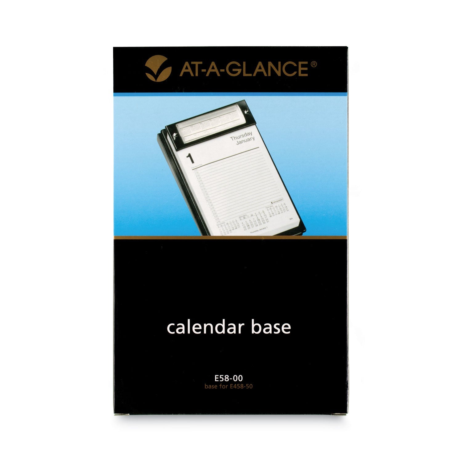 AT-A-GLANCE® Base for 5 x 8 Tear-Off Daily Desk Calendar, 5 x 8, Black