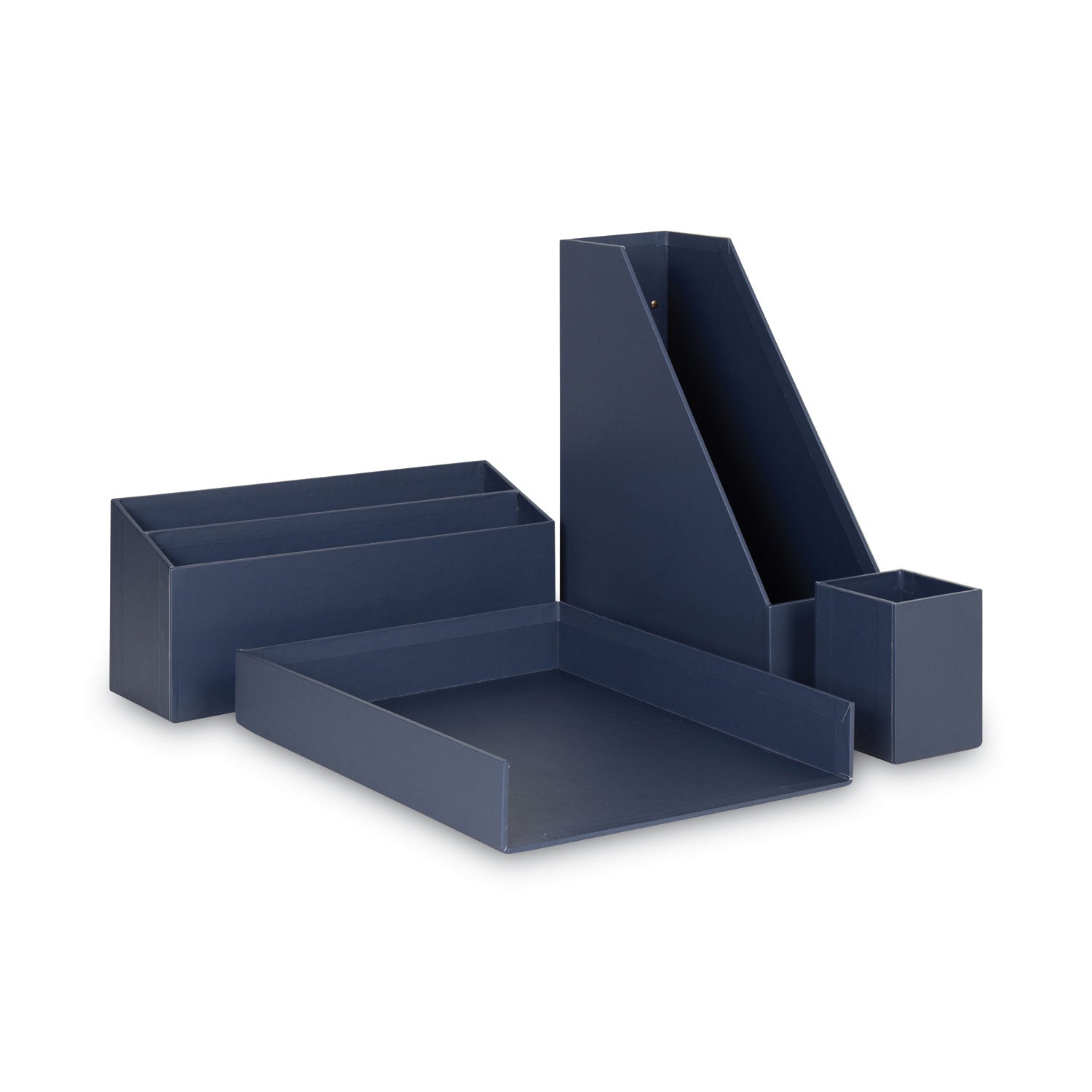 Four-Piece Desk Organization Kit | Navy