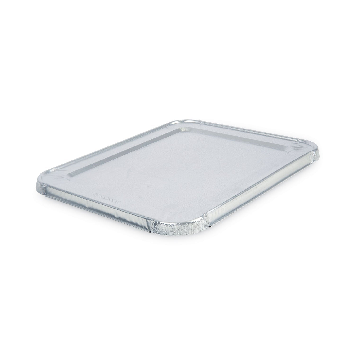 Boardwalk® Aluminum Steam Table Pan Lids, Fits Half-Size Deep Pan, 290 Gauge, 0.63" Deep, 10.5 x 12.81, 100/Carton