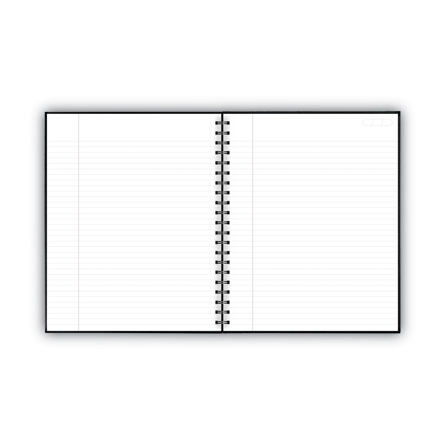 Cambridge® Limited Hardbound Notebook with Pocket, 1-Subject, Wide/Legal Rule, Black Cover, (96) 11 x 8.5 Sheets