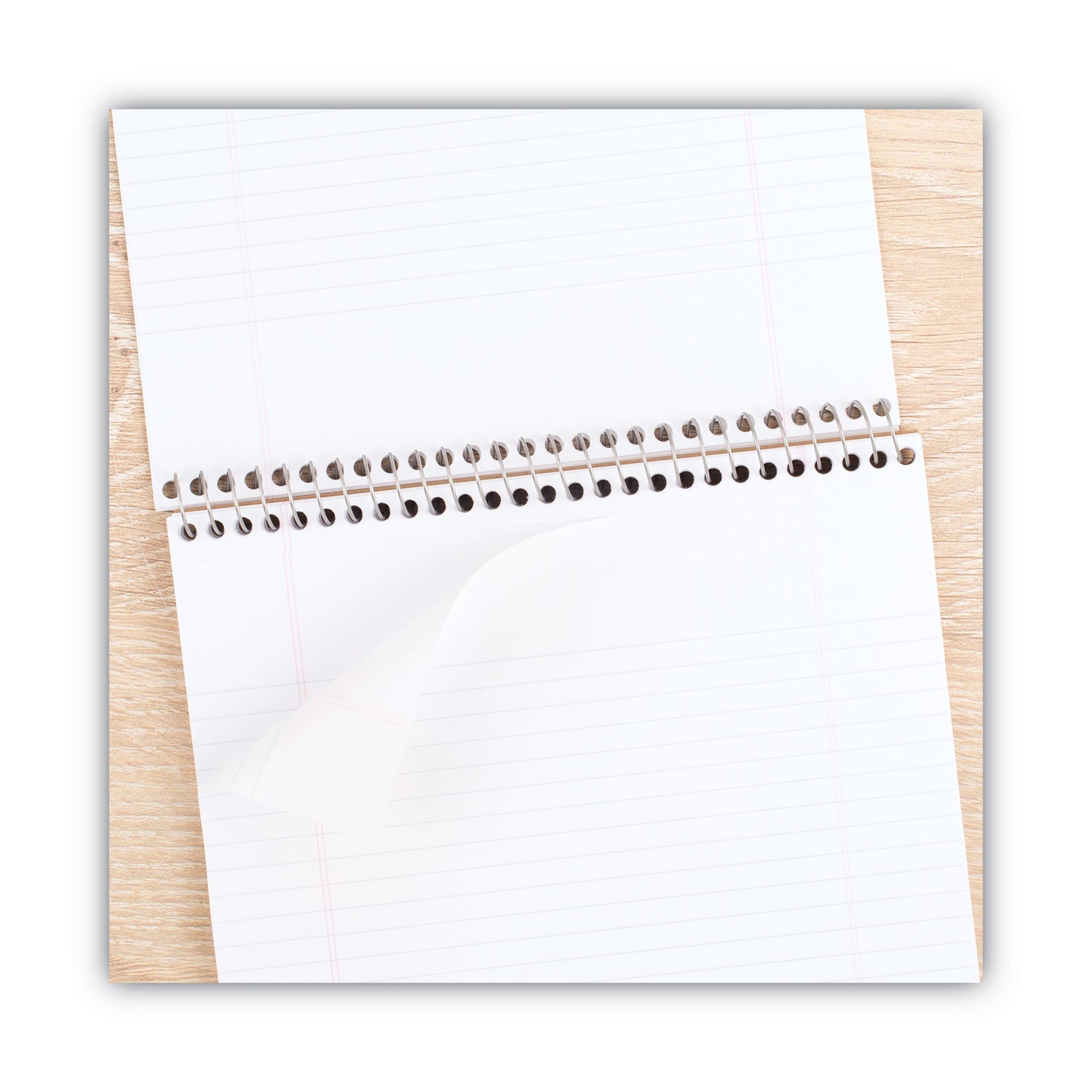 Cambridge® Stiff-Back Wire Bound Notepad, Medium/college Rule, Navy Cover, 70 White 8.5 X 11.5 Sheets