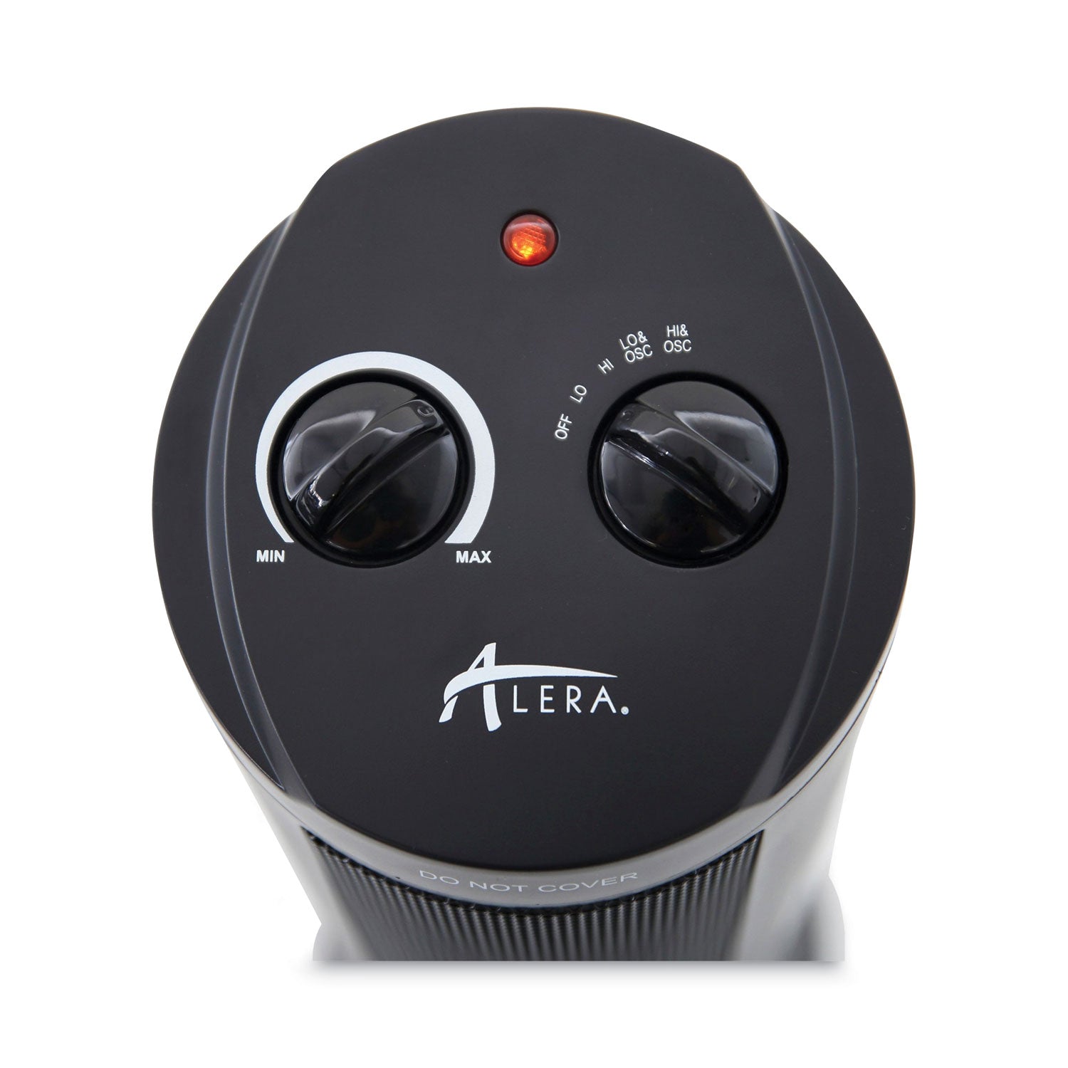 Alera® Mini Tower Ceramic Heater, 1,500 W, 7.37 x 7.37 x 17.37, Black