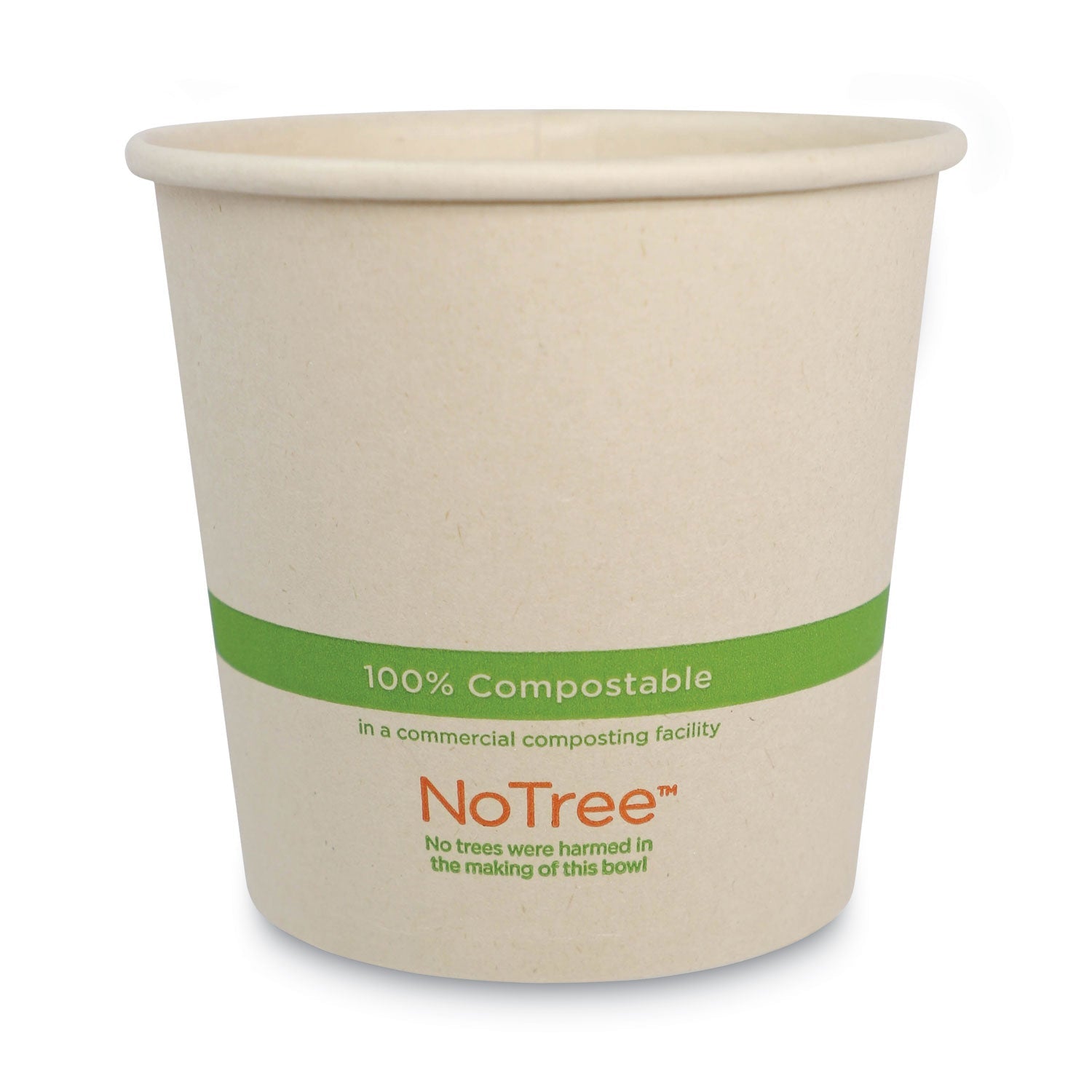 No Tree Paper Bowls | 24 oz | Natural | 500-Ct