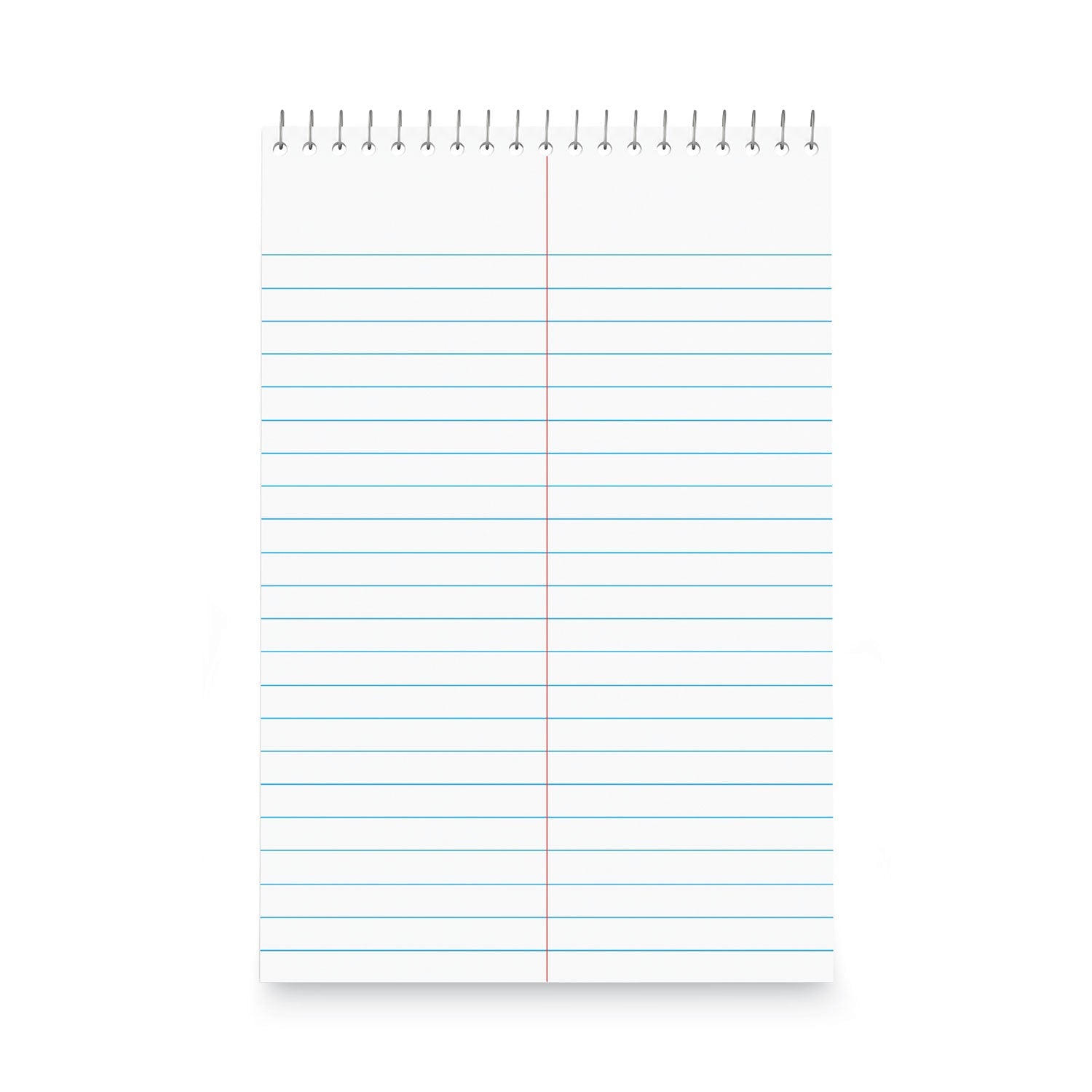 Universal® Steno Pads, Gregg Rule, Red Cover, 80 White 6 X 9 Sheets, 6/pack