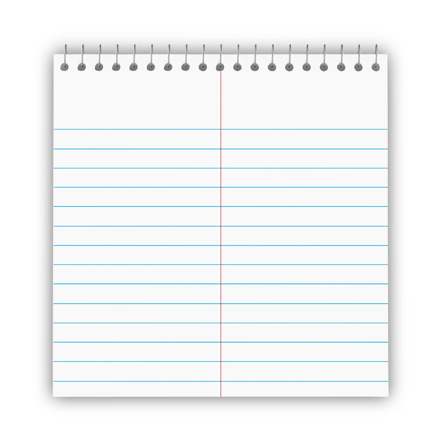 Universal® Steno Pads, Gregg Rule, Red Cover, 80 White 6 X 9 Sheets, 6/pack