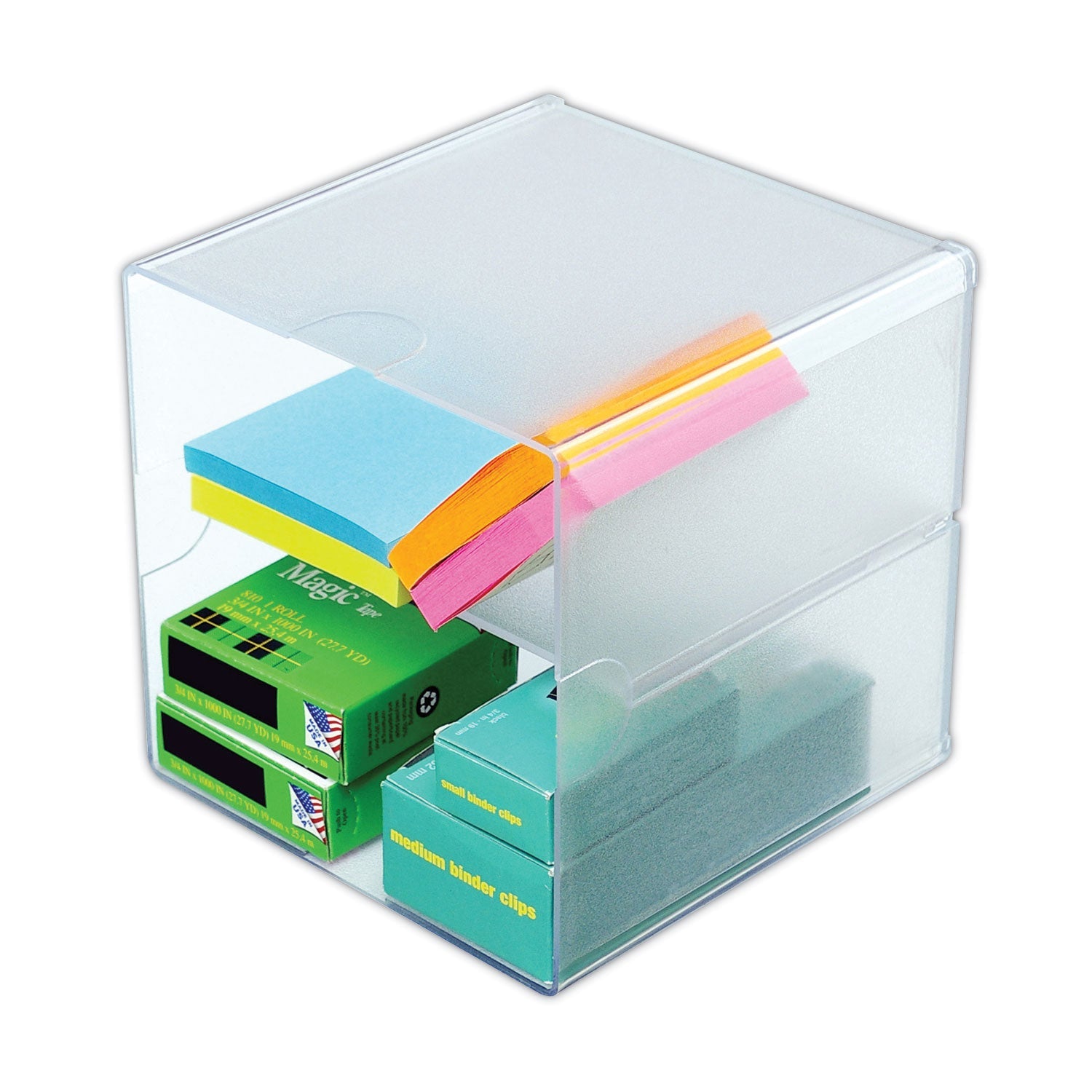 Stackable Cube Organizer | 2-Compartment