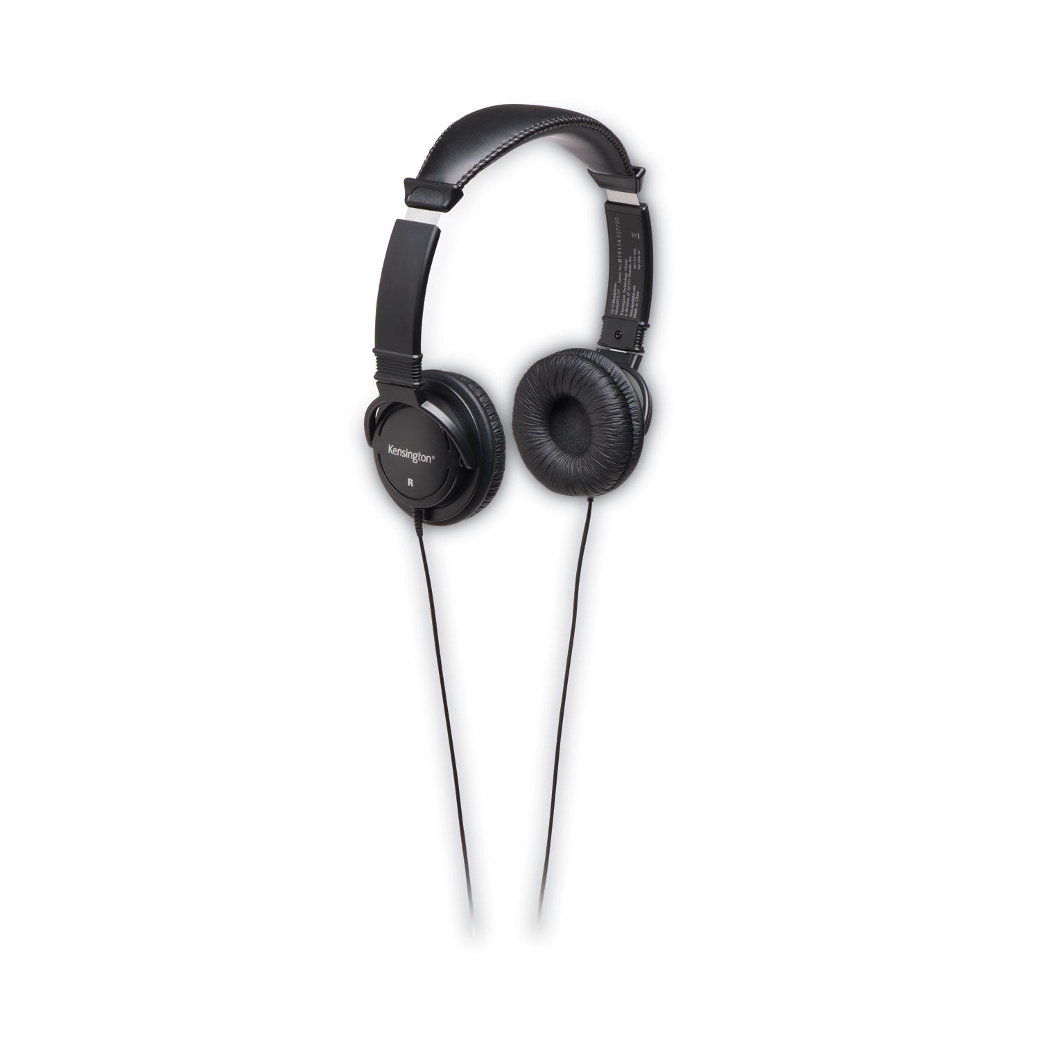 Kensington® Hi-Fi Headphones, Plush Sealed Earpads, Black