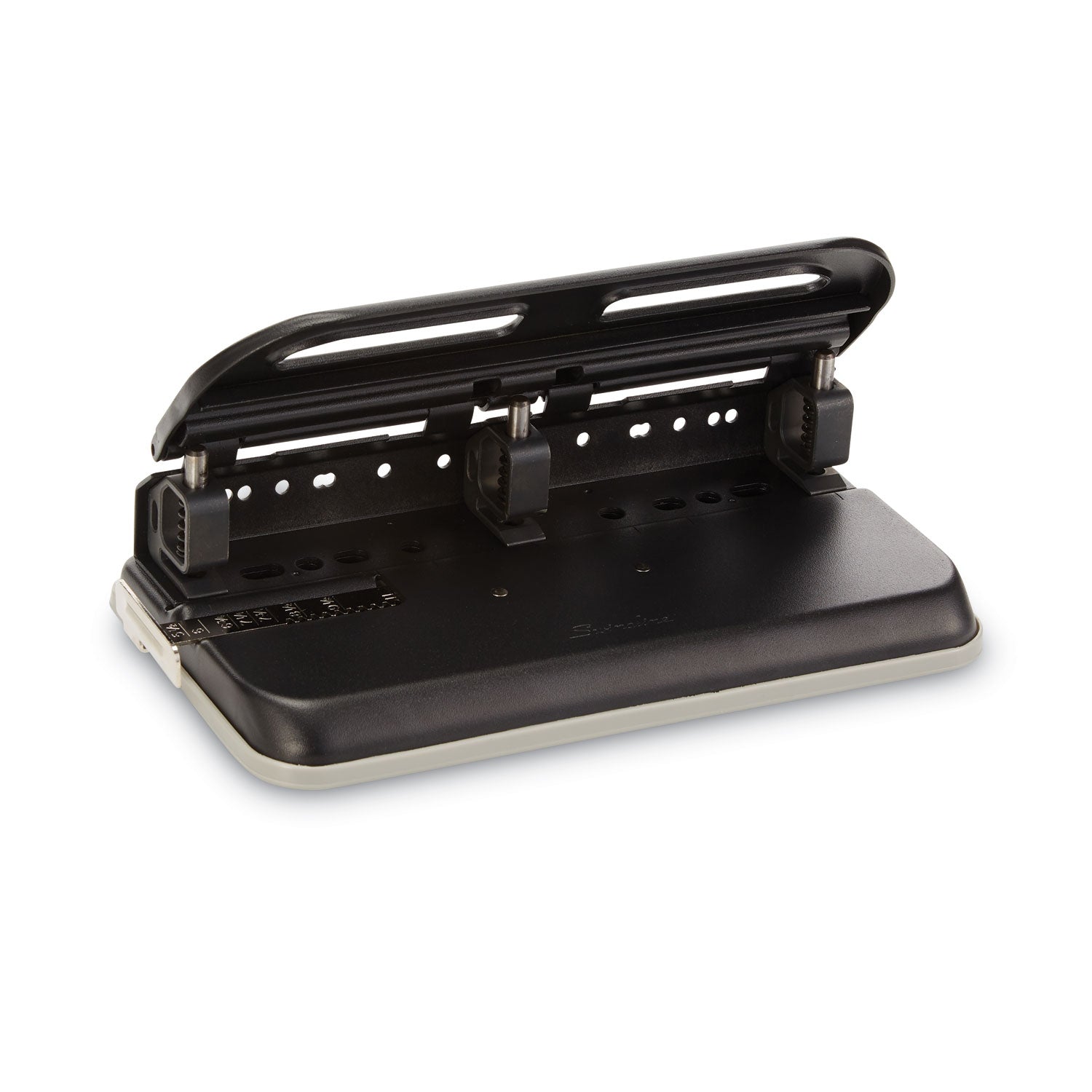 Swingline® 24-Sheet Easy Touch Two- To Seven-Hole Precision-Pin Punch, 9/32" Holes, Black