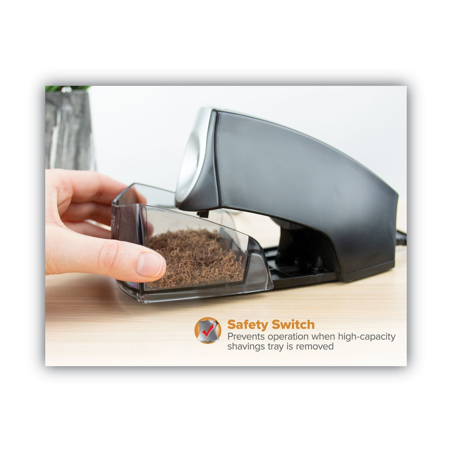 Bostitch® Personal Electric Pencil Sharpener, Ac-Powered, 4.25 X 8.4 X 4, Black