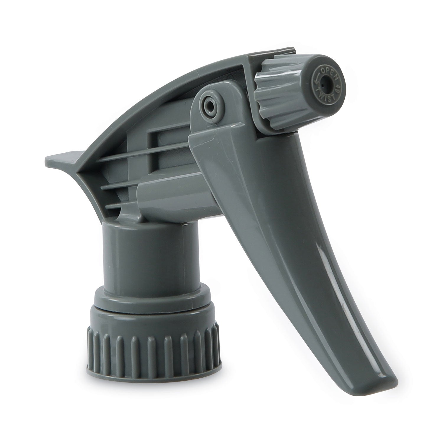 Boardwalk® Chemical-Resistant Trigger Sprayer 320CR, Fits 32 oz Bottles, 9.5" Tube, Gray, 24/Carton
