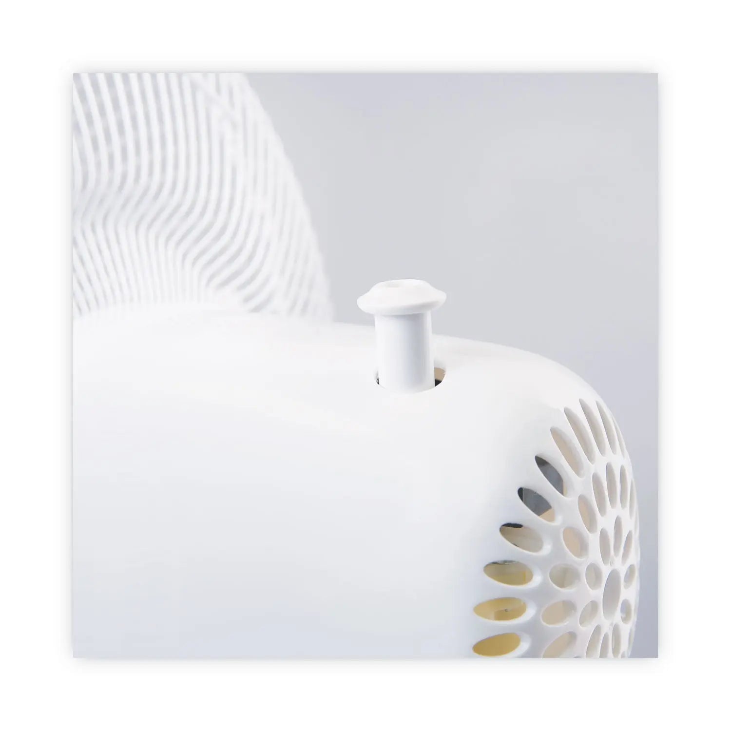 Alera® 12" 3-Speed Oscillating Desk Fan, Plastic, White