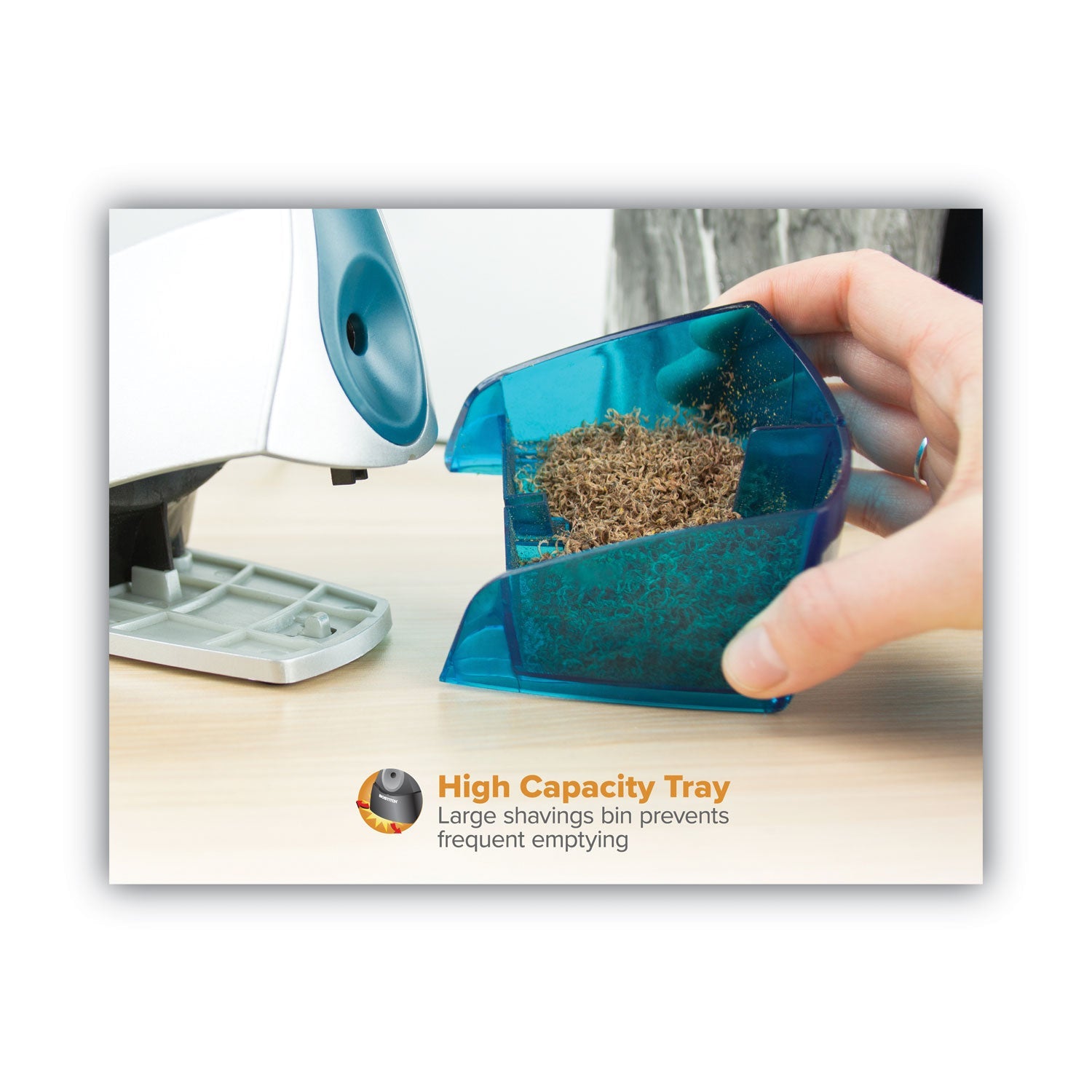 Bostitch® Personal Electric Pencil Sharpener, Ac-Powered, 4.25 X 8.4 X 4, Blue