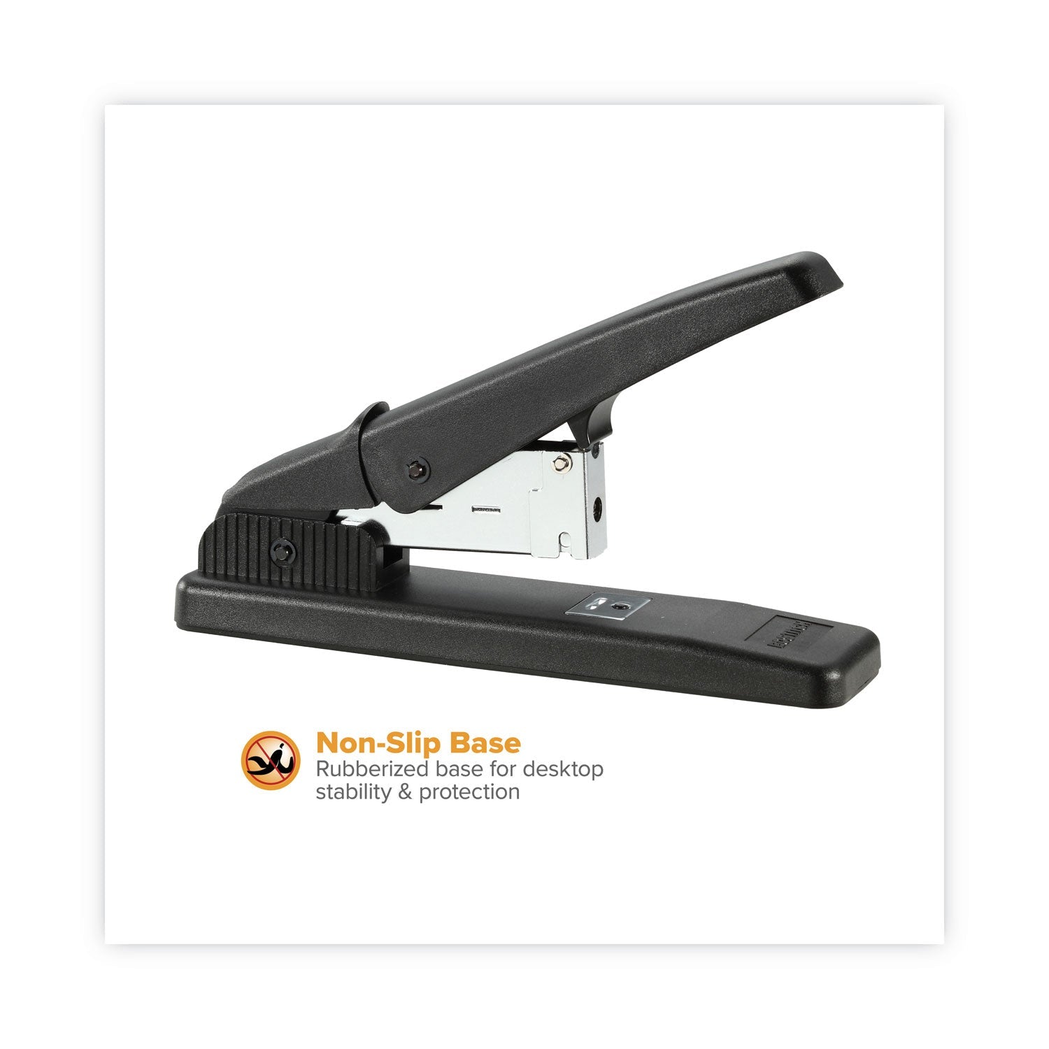 Bostitch® Stanley Nojam Desktop Heavy-Duty Stapler, 60-Sheet Capacity, Black