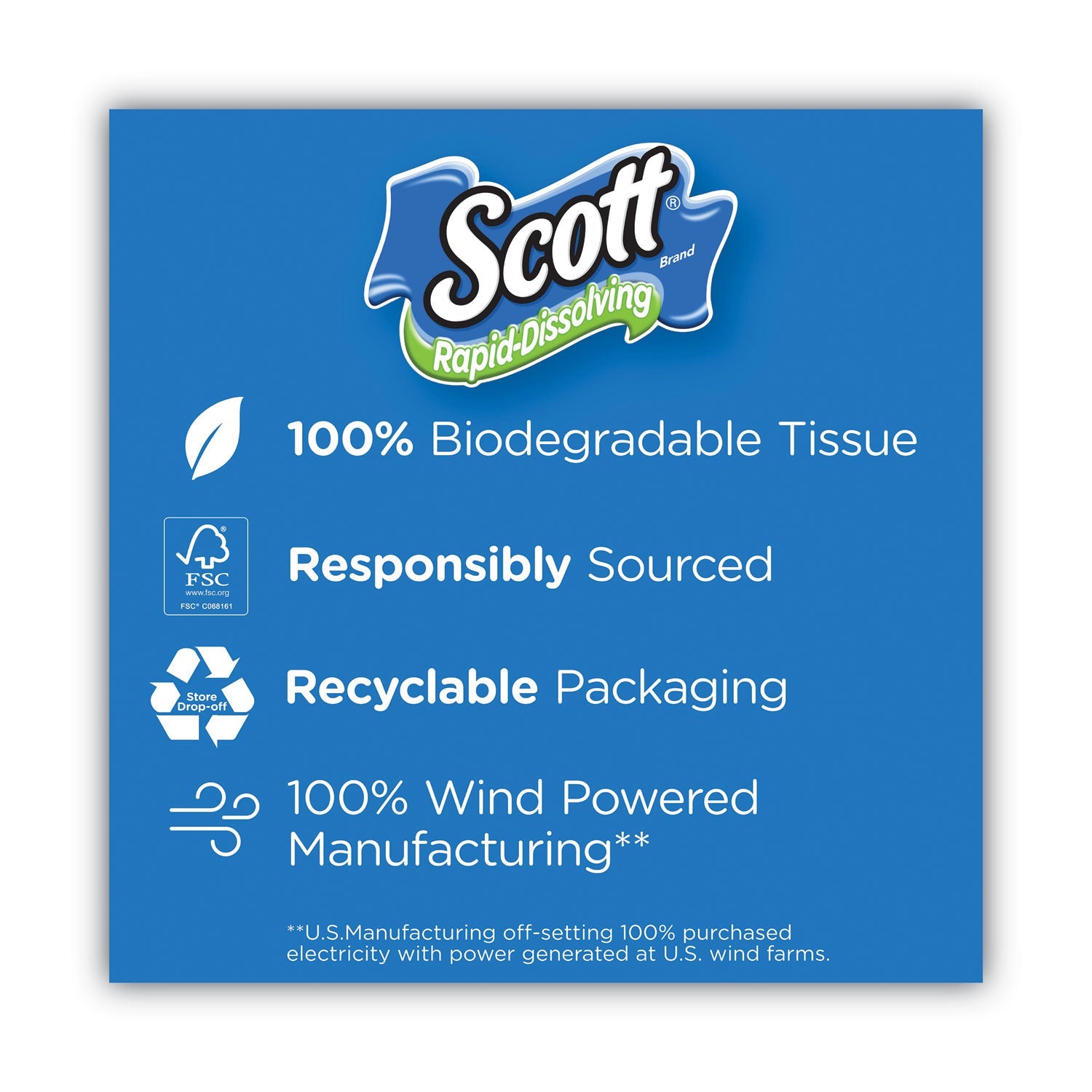 Scott® Rapid-Dissolving Toilet Paper, Bath Tissue, Septic Safe, 1-Ply, White, 231 Sheets/roll, 4/rolls/pack, 12 Packs/carton