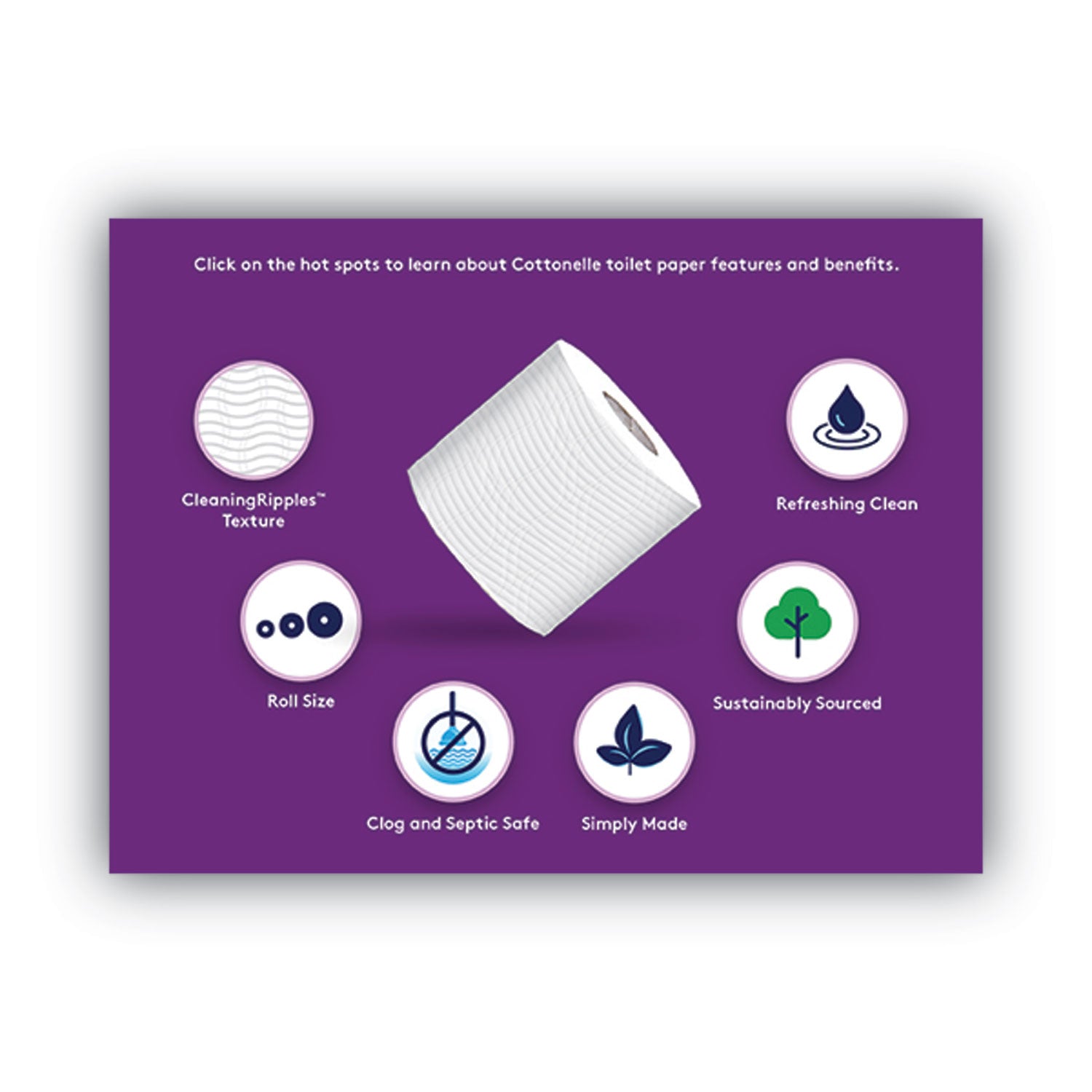 Cottonelle® Ultra ComfortCare Toilet Paper, Soft Tissue, Mega Rolls, Septic Safe, 2 Ply, White, 284 Sheets/Roll, 12 Rolls/Pack